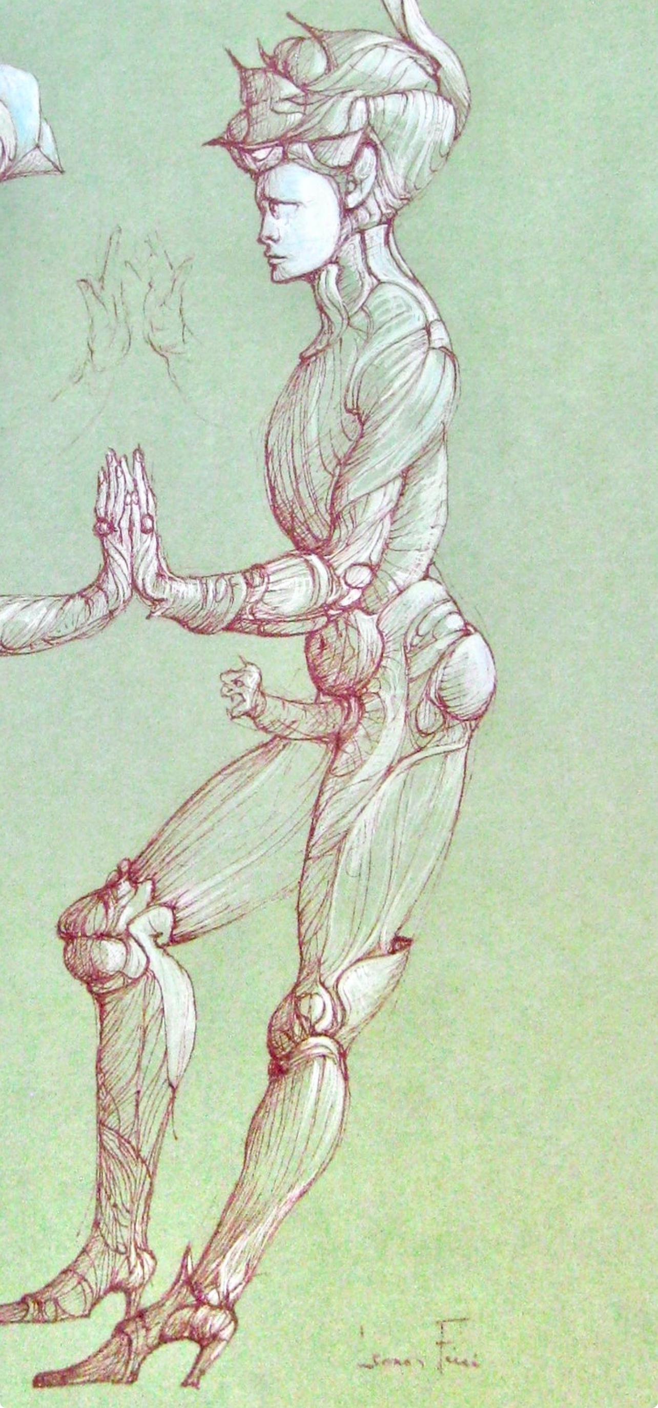 Fini, Composizione, Fruits de la Passion, XXe siècle (dopo) - Print Surrealismo di Leonor Fini