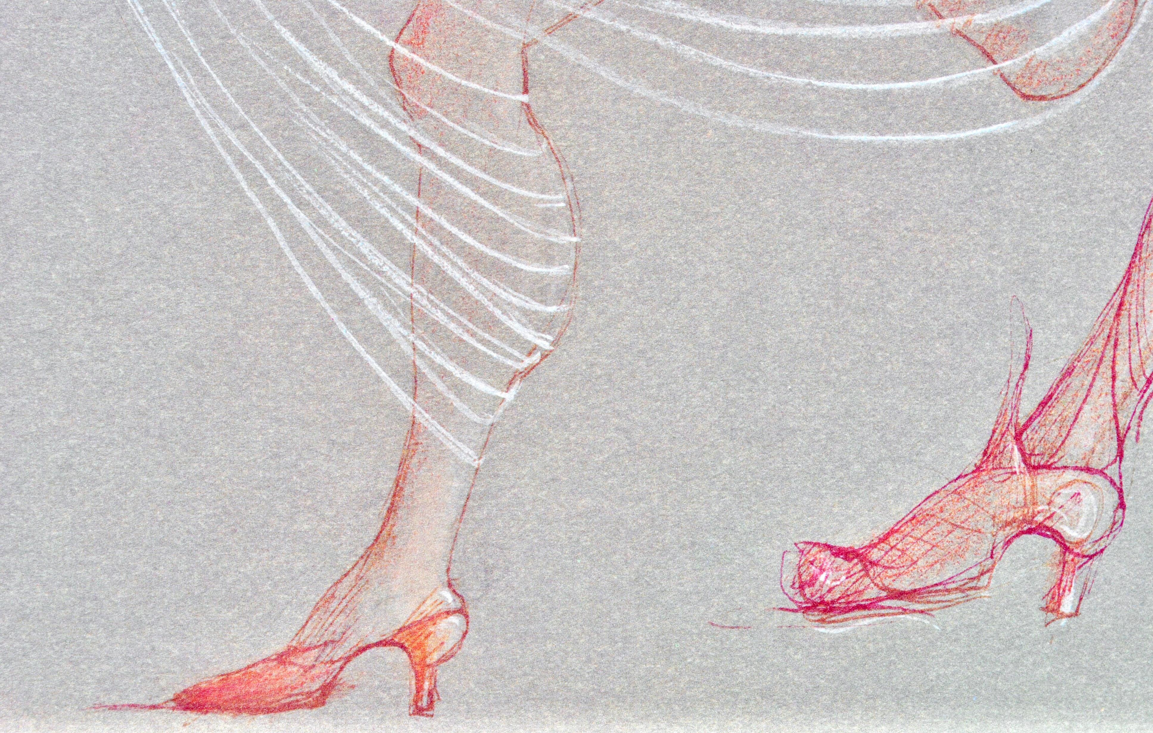 Fini, Composizione, Fruits de la Passion, XXe siècle (dopo) - Landscape Print Grigio di Leonor Fini