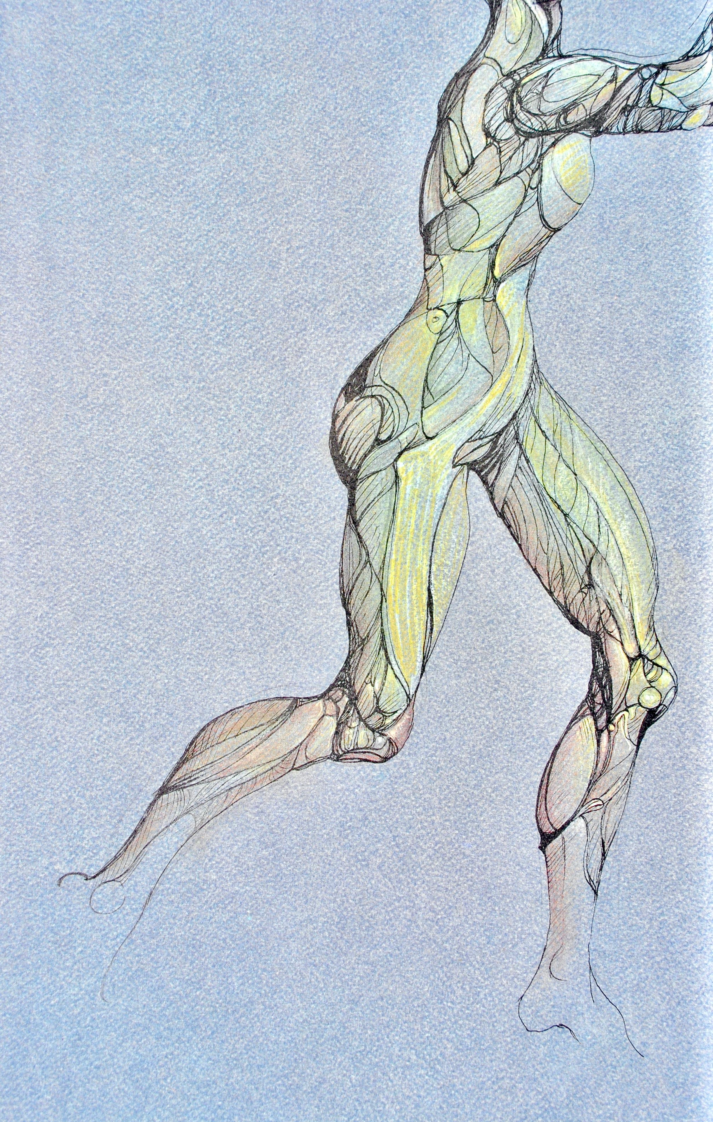 Fini, Composizione, Fruits de la Passion, XXe siècle (dopo) - Figurative Print Blu di Leonor Fini