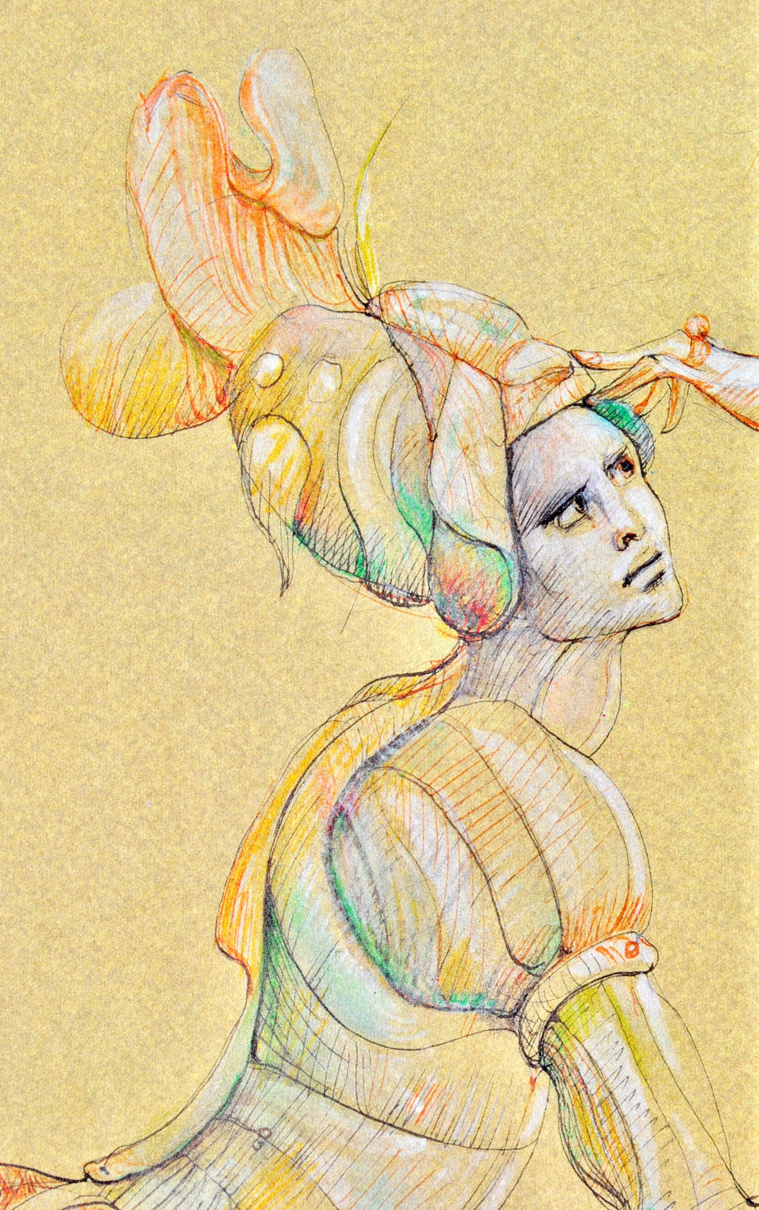 Fini, Composizione, Fruits de la Passion, XXe siècle (dopo) - Landscape Print Arancia di Leonor Fini