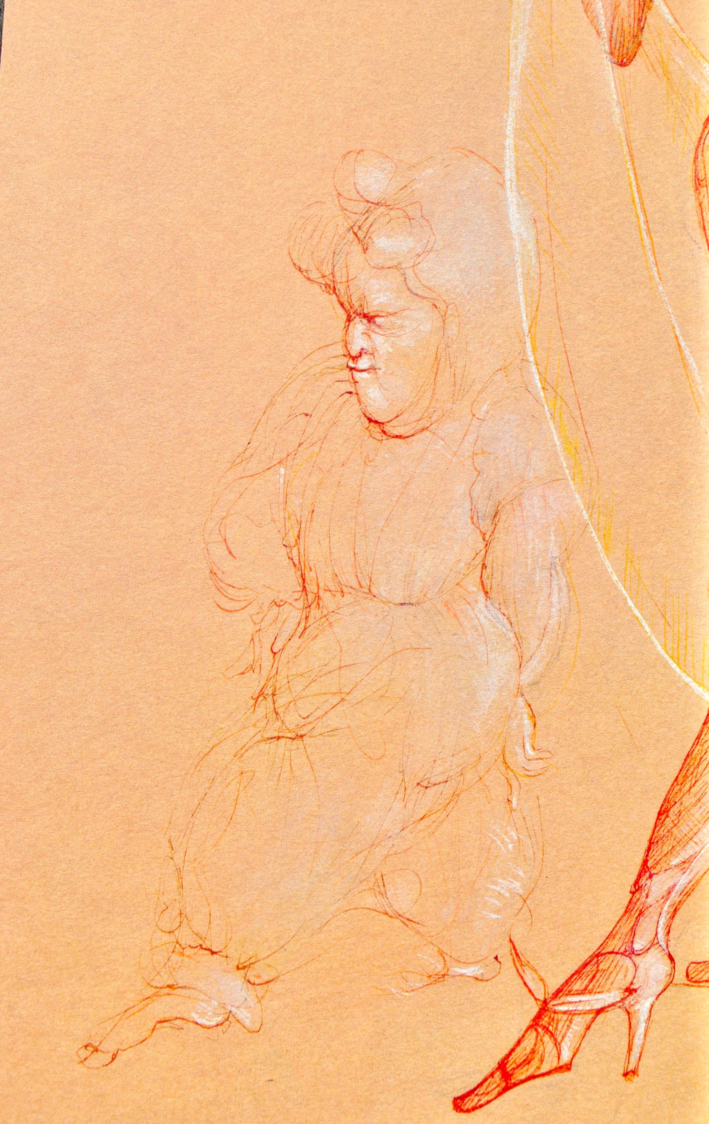 Fini, Composizione, Fruits de la Passion, XXe siècle (dopo) - Figurative Print Arancia di Leonor Fini
