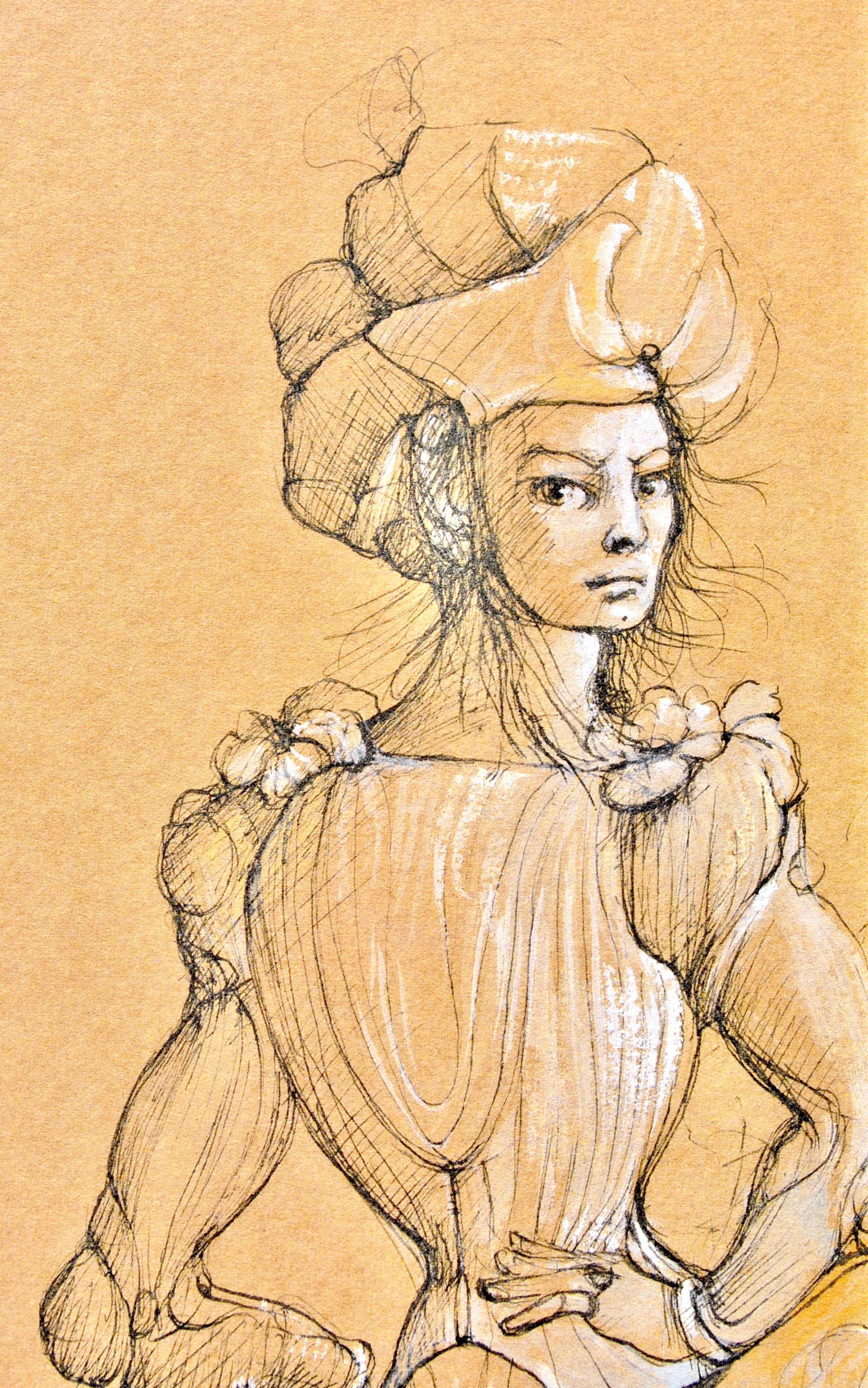 Fini, Composizione, Fruits de la Passion, XXe siècle (dopo) - Figurative Print Arancia di Leonor Fini