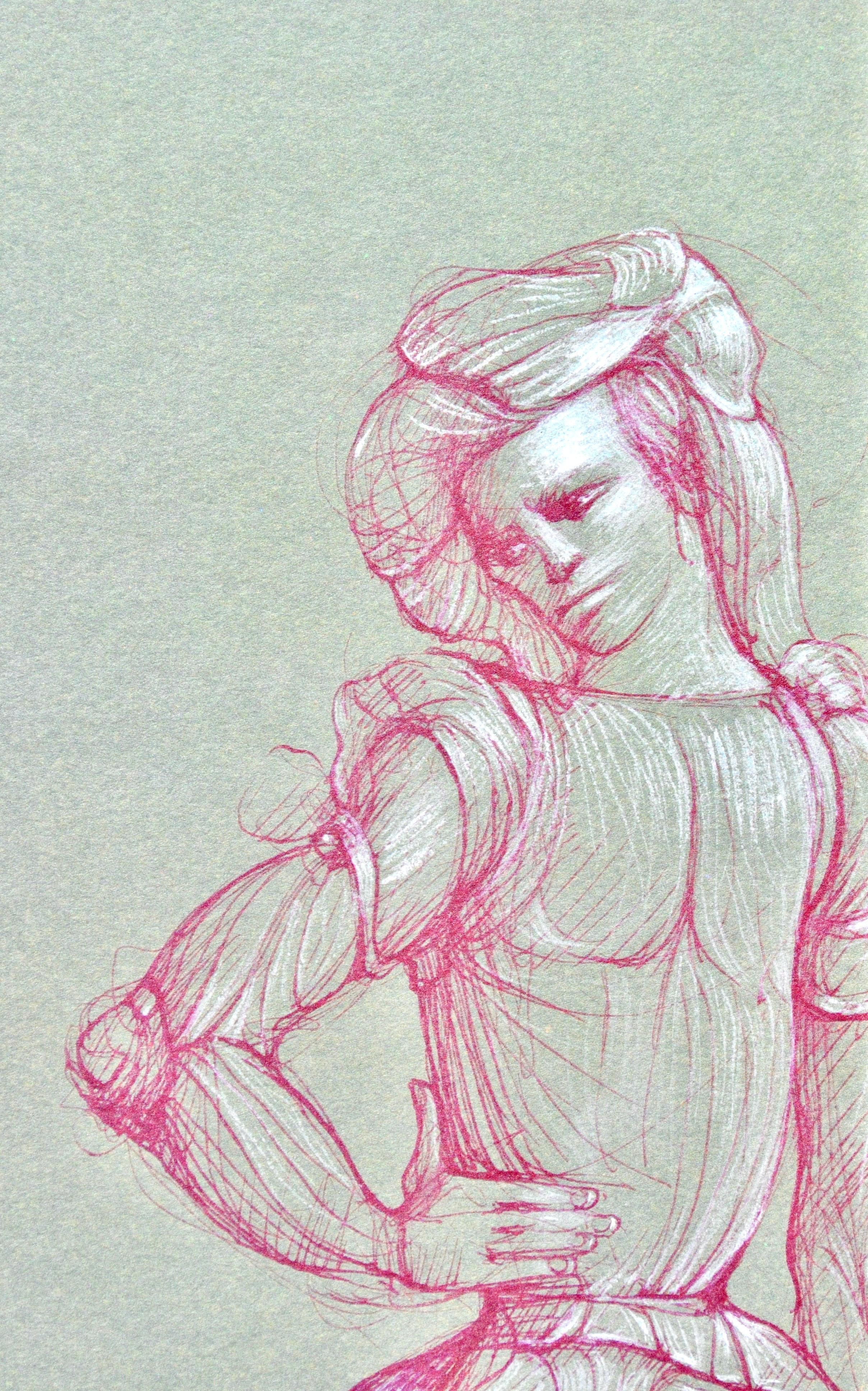Fini, Composizione, Fruits de la Passion, XXe siècle (dopo) - Figurative Print Grigio di Leonor Fini
