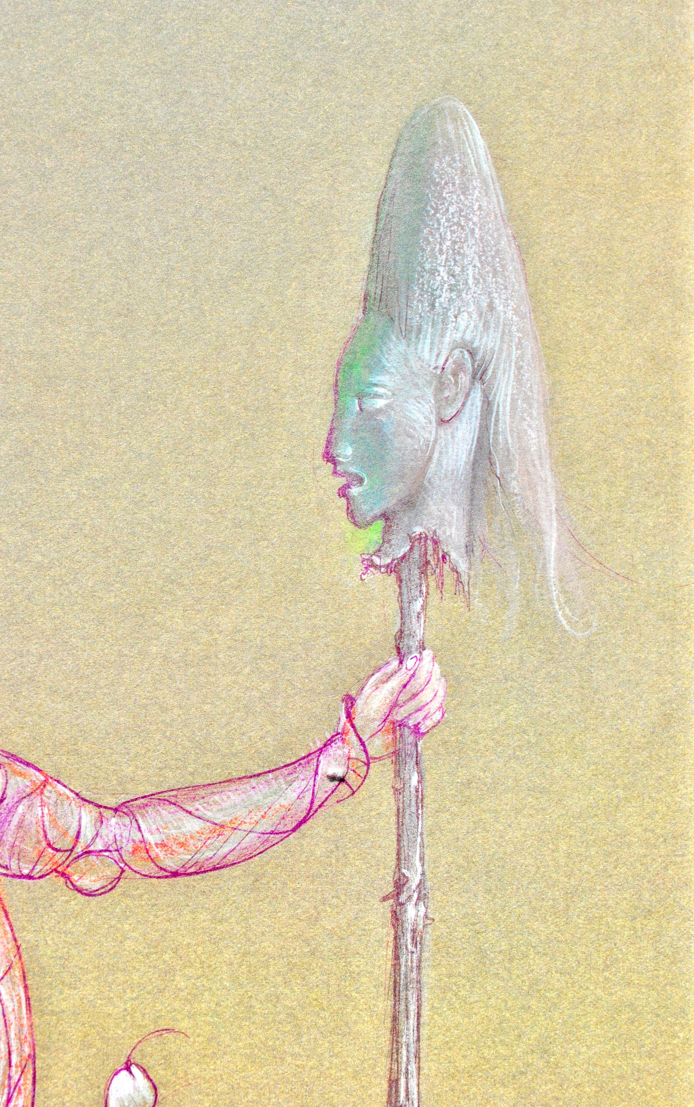 Fini, Composizione, Fruits de la Passion, XXe siècle (dopo) - Landscape Print Beige di Leonor Fini