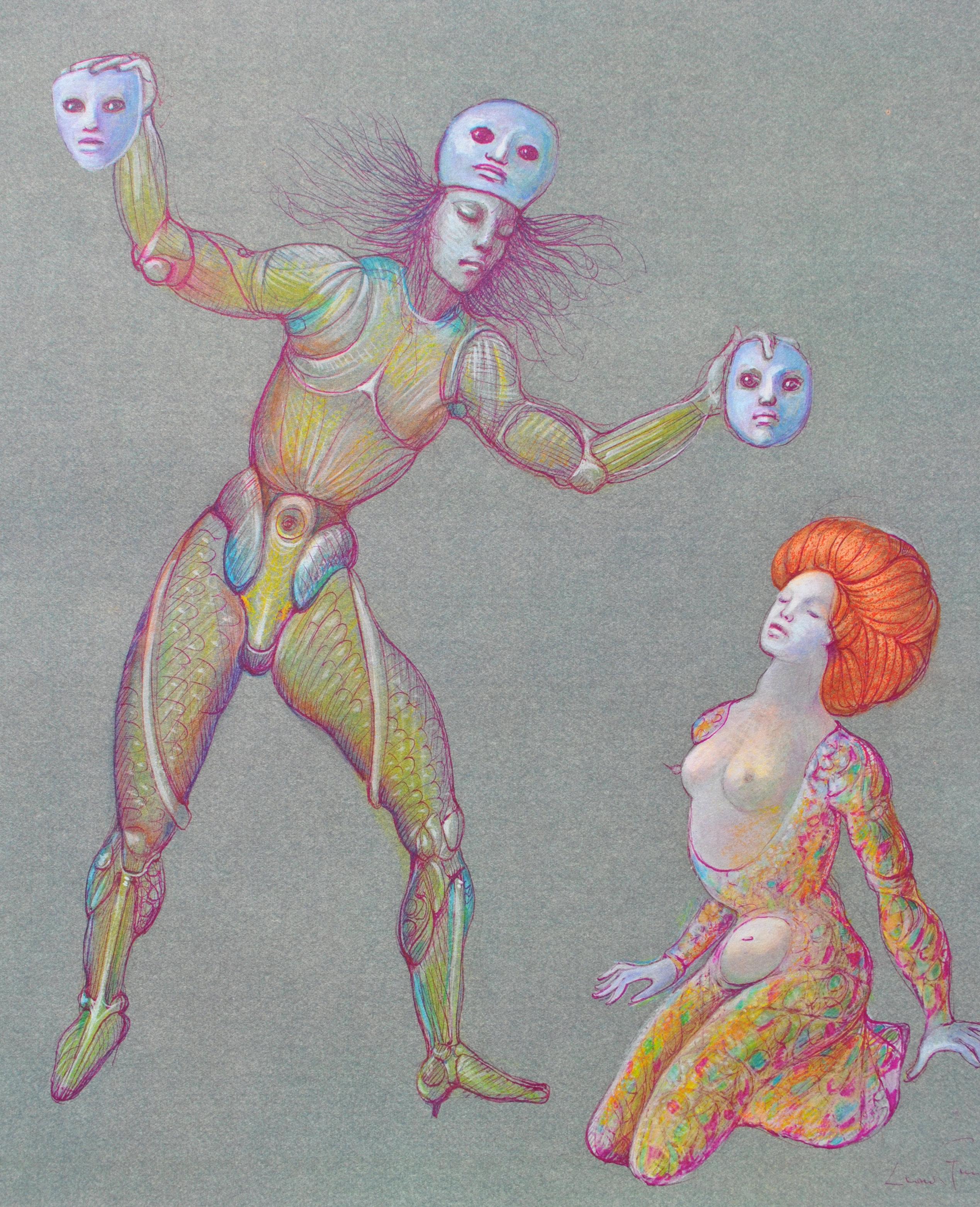 Leonor FINI (1908-1996)
Games Of Masks, 1980

Lithograph
Printed signature in the plate
On Vellum 43 x 36 cm (c. 16.92 x 14.1 in)

Excellent condition
