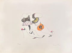 Infelicia - litografia firmata e numerata a mano Leonor Fini Surrealista, 1975