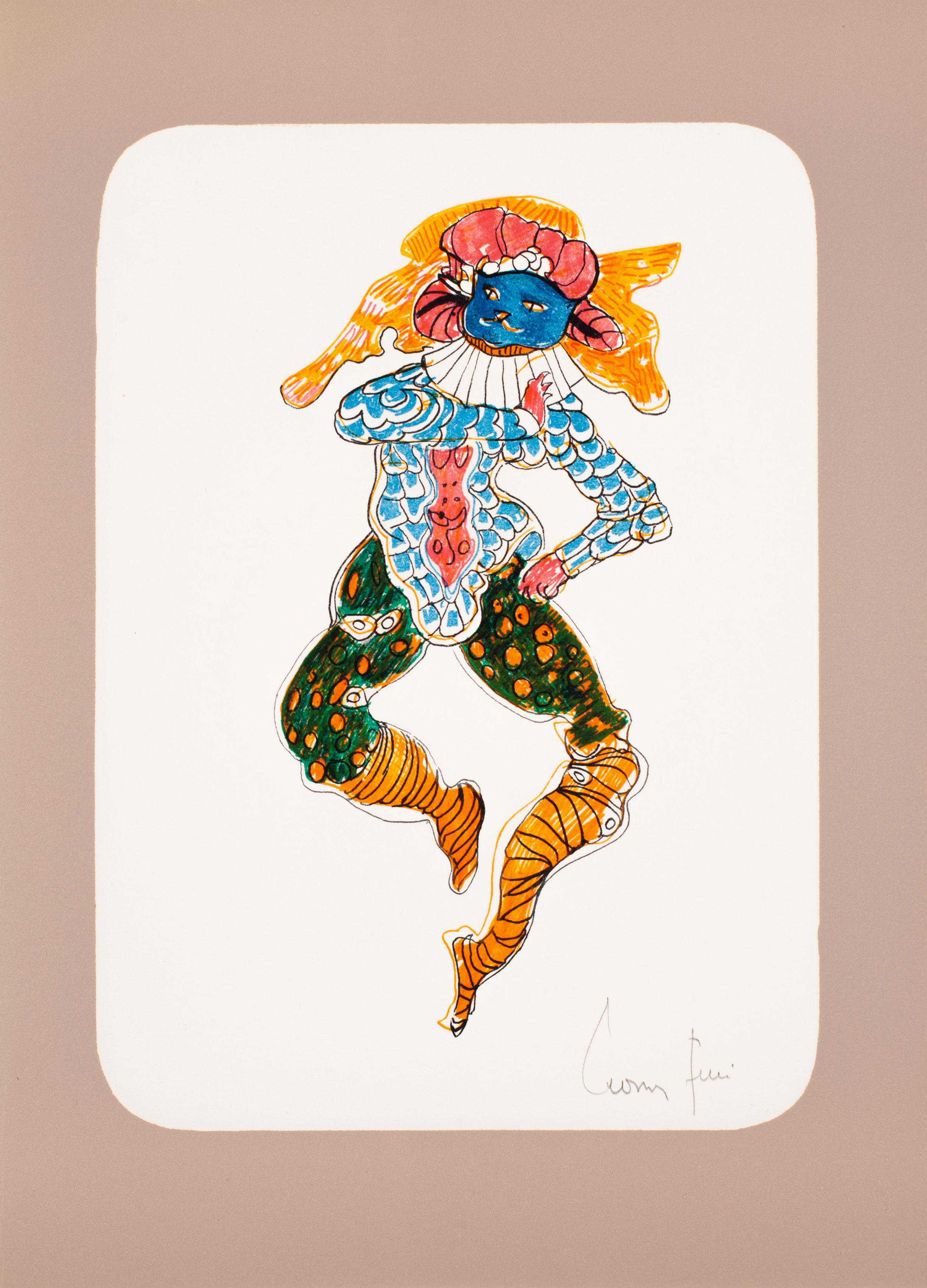 Leonor Fini Animal Print - Jester Cat