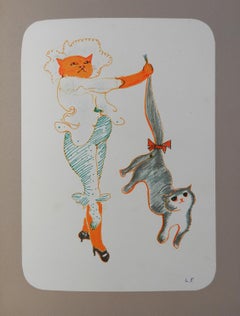 La Grande Parade des Chats - 60 illustrations de chats par Leonor Fini 1973