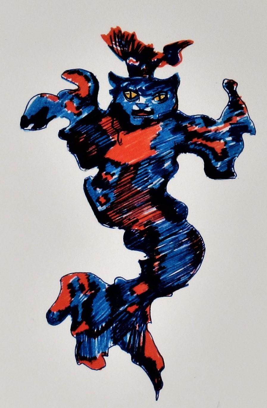La Grande Parade des Chats (La Grande Parade des Chats) - Surréalisme Print par Leonor Fini