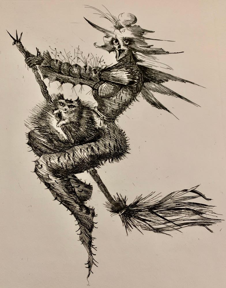 Le Sabbat Ressuscite - Surrealist Print by Leonor Fini