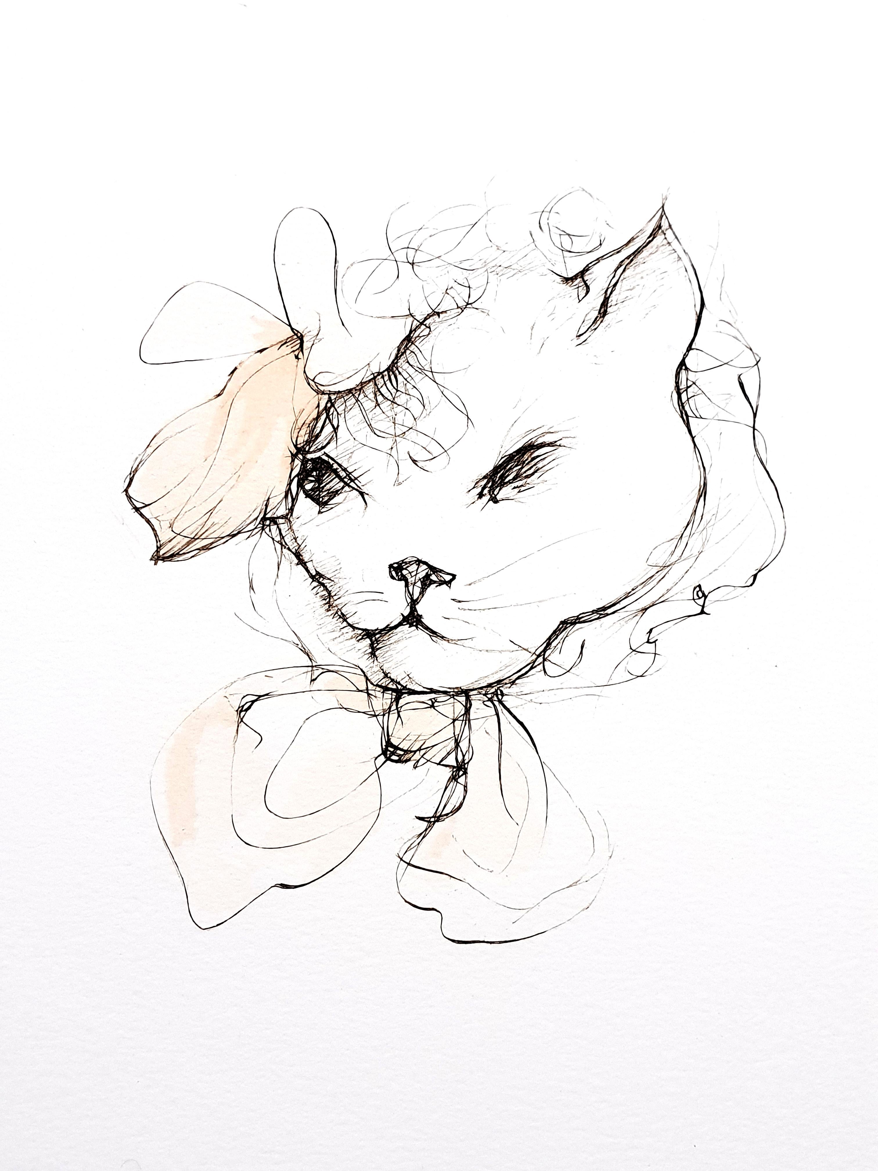 Leonor Fini - Cats - Original Etching For Sale 2