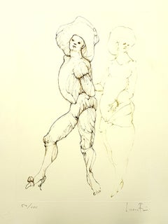 Leonor Fini - Amigos - Litografía original firmada a mano
