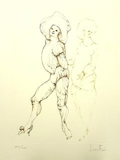 Leonor Fini - Amie - Lithographie originale signée à la main