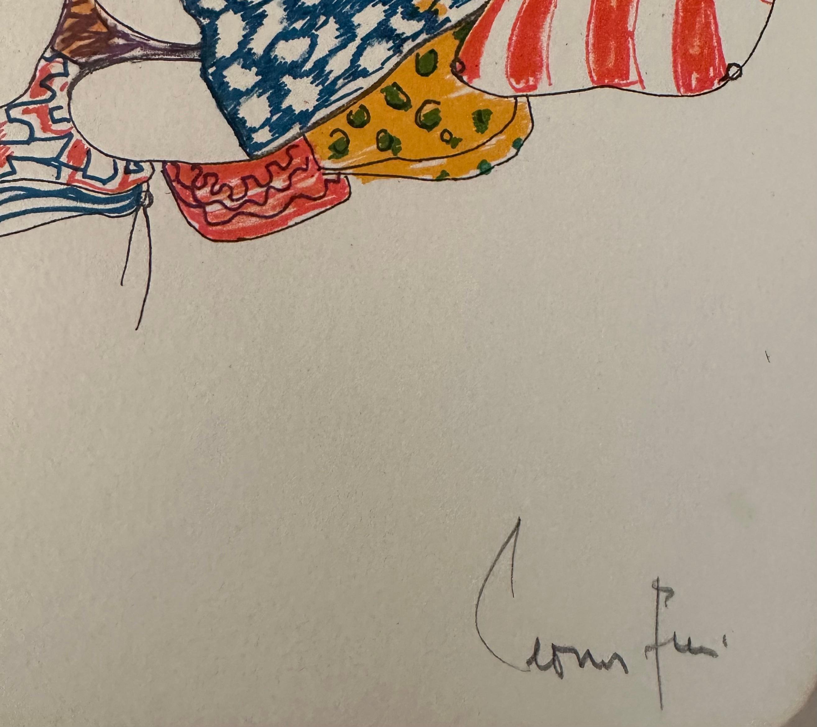 Leonor Fini, de La Grande Parade des Chats, lithographie couleur signée à la main en vente 2