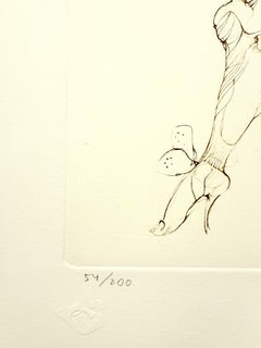 Leonor Fini - Heavy Cat - Original Handsigned Lithograph