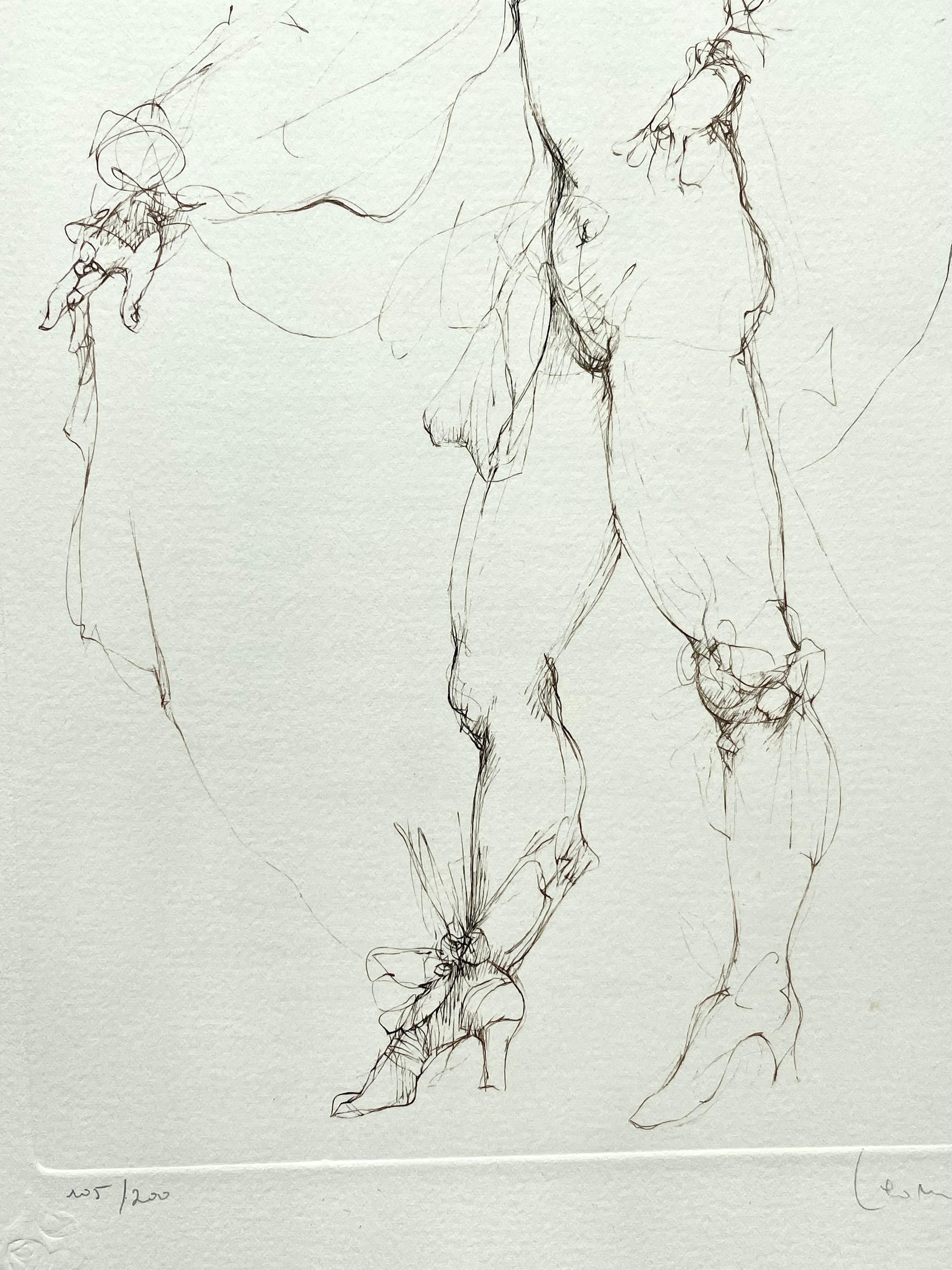 Leonor Fini, King, rare lithograph on Arches paper, circa 1980 For Sale 1