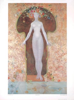 Leonor Fini 'La Serrure'- Lithographie d'époque