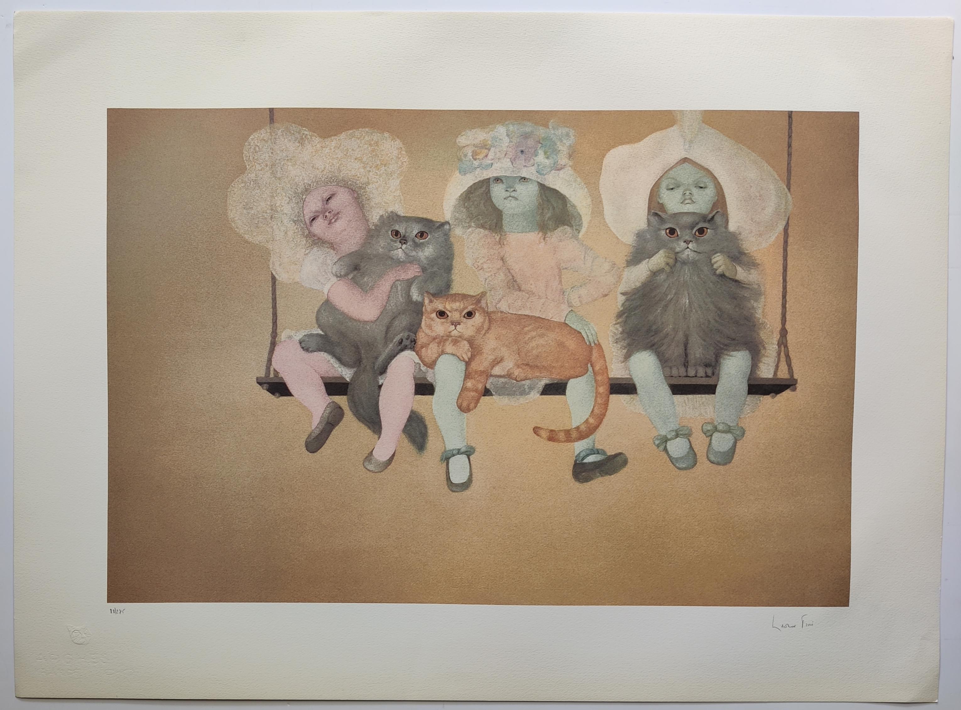 Leonor Fini 
Les Mutantes, 1971
Signé à la main en bas à droite
Numéroté 88/275 
Taille de l'image : 40 x 60,4 cm
Taille de la feuille : 50,5 x 75,5 cm

