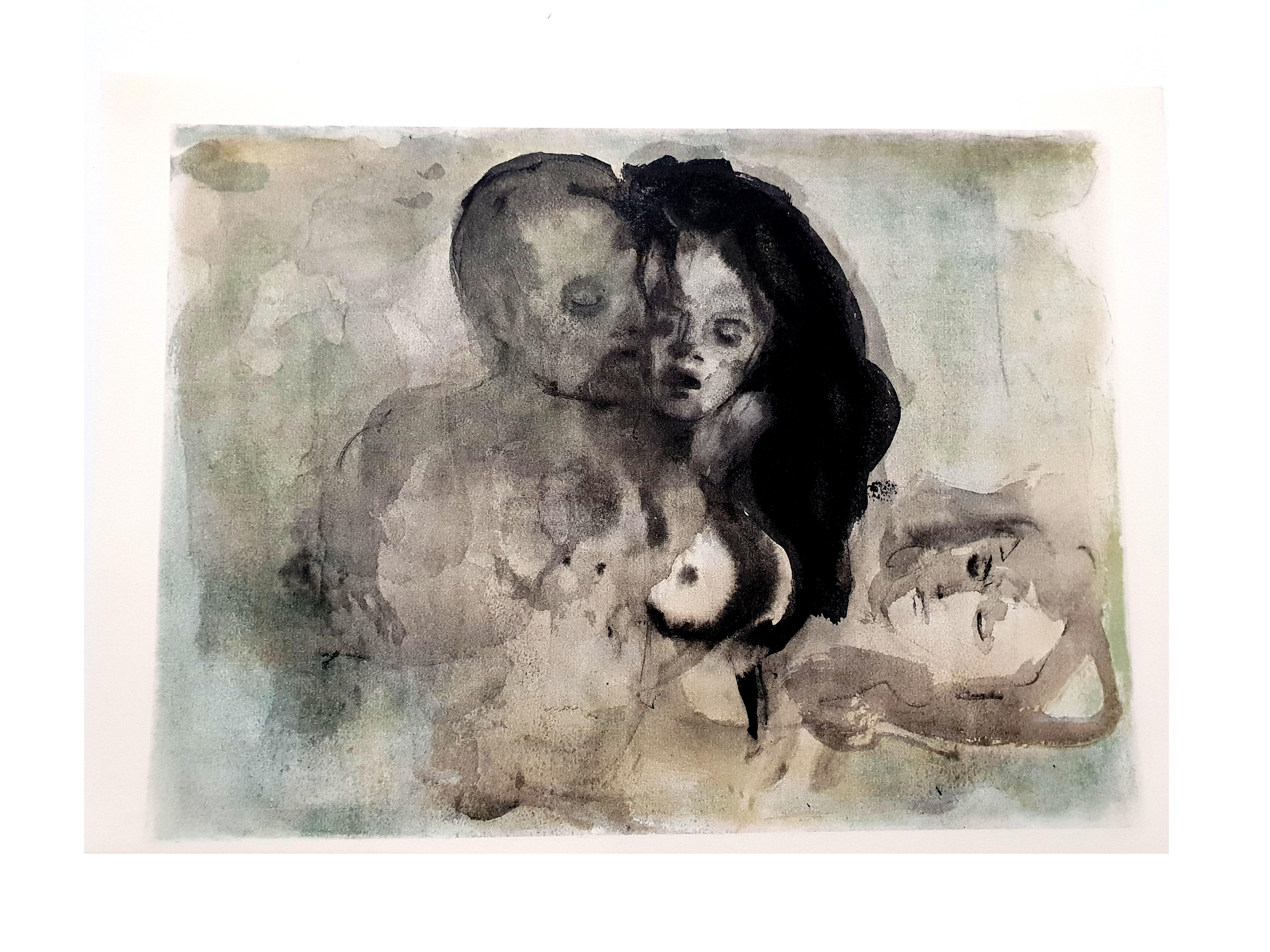 Leonor Fini - Amantes - Litografía original