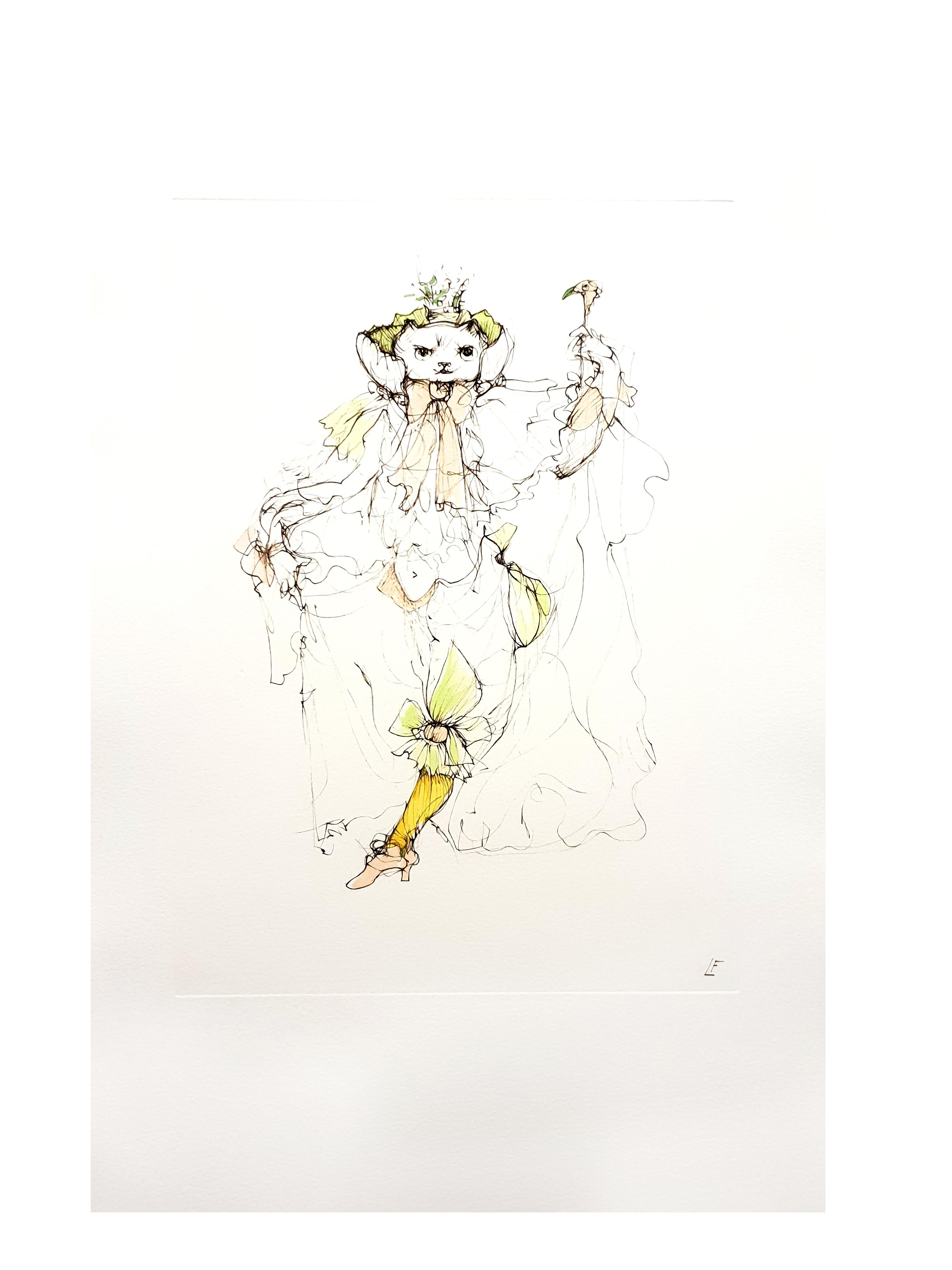 Leonor Fini - Magical Cat - Original Etching 5