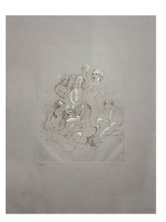 Leonor Fini - Orgy - Original Handsigned Lithograph