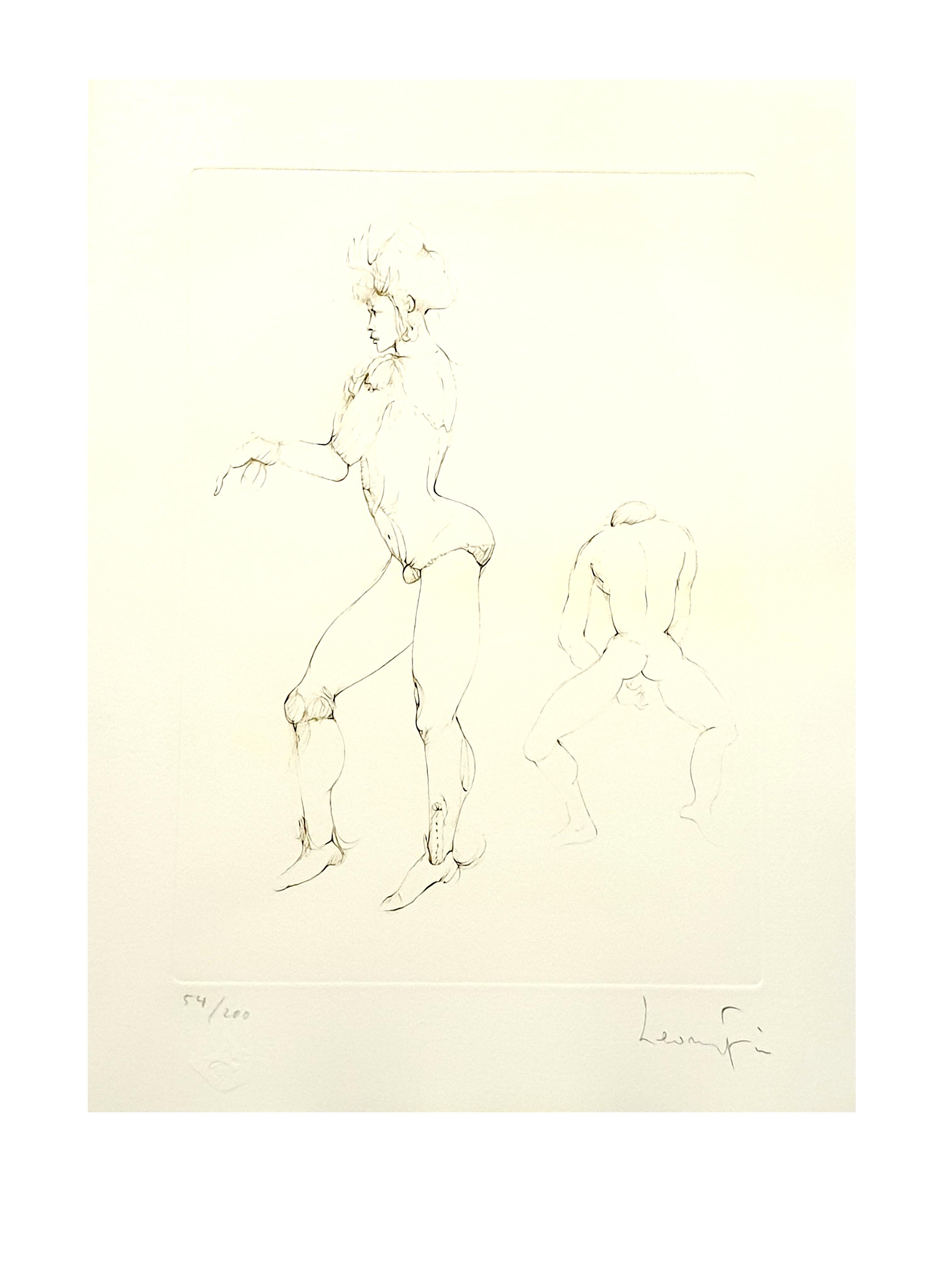 Leonor Fini - Playing - Original Handsigned Lithograph For Sale 7