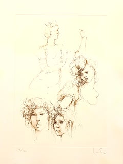 Leonor Fini - Portraits - Original Handsigned Lithograph