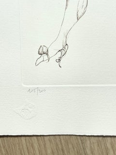 Leonor Fini, rare lithograph on Arches paper, circa 1980