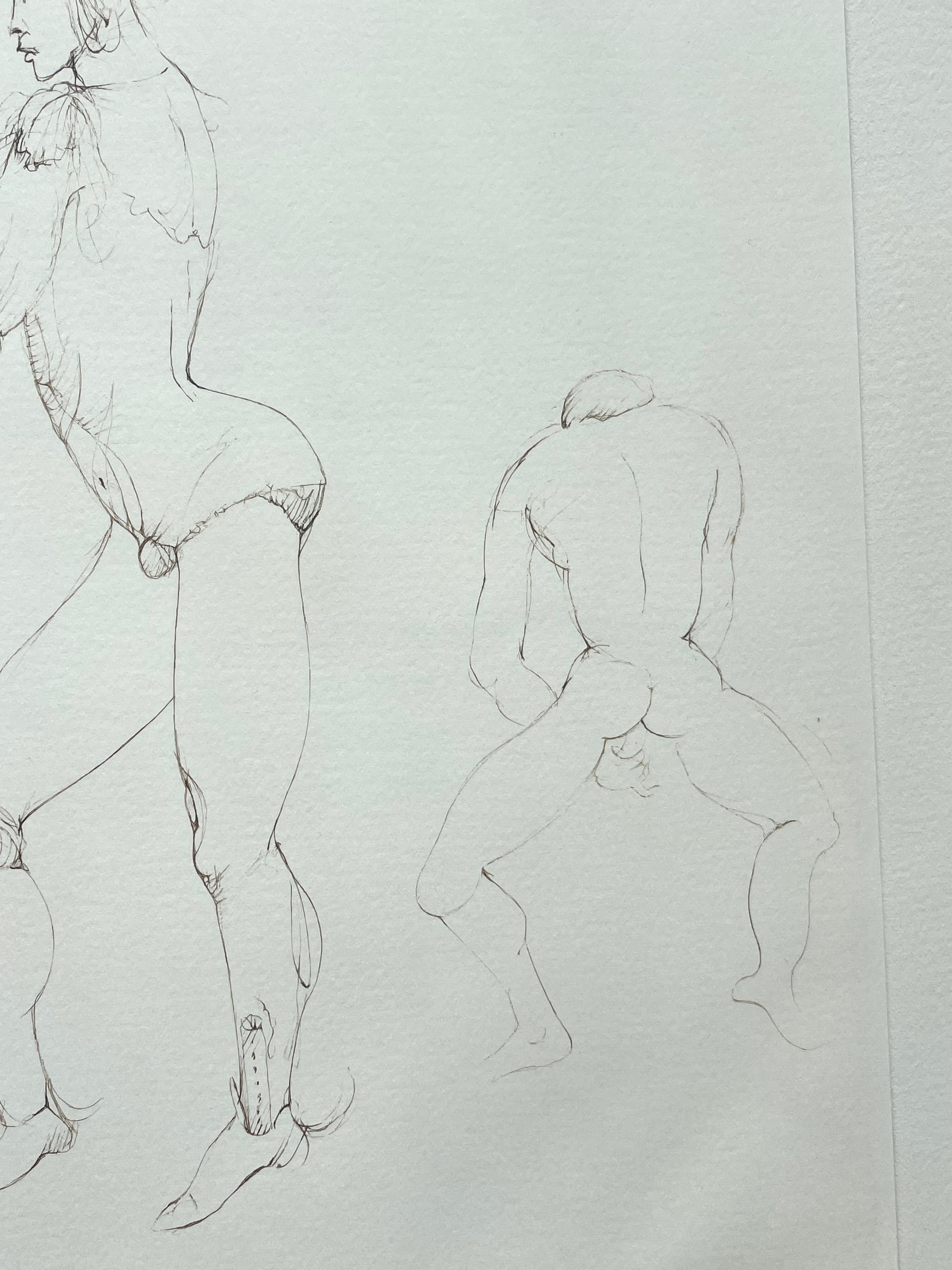 Leonor Fini, rare lithograph on Arches paper, circa 1980 For Sale 2