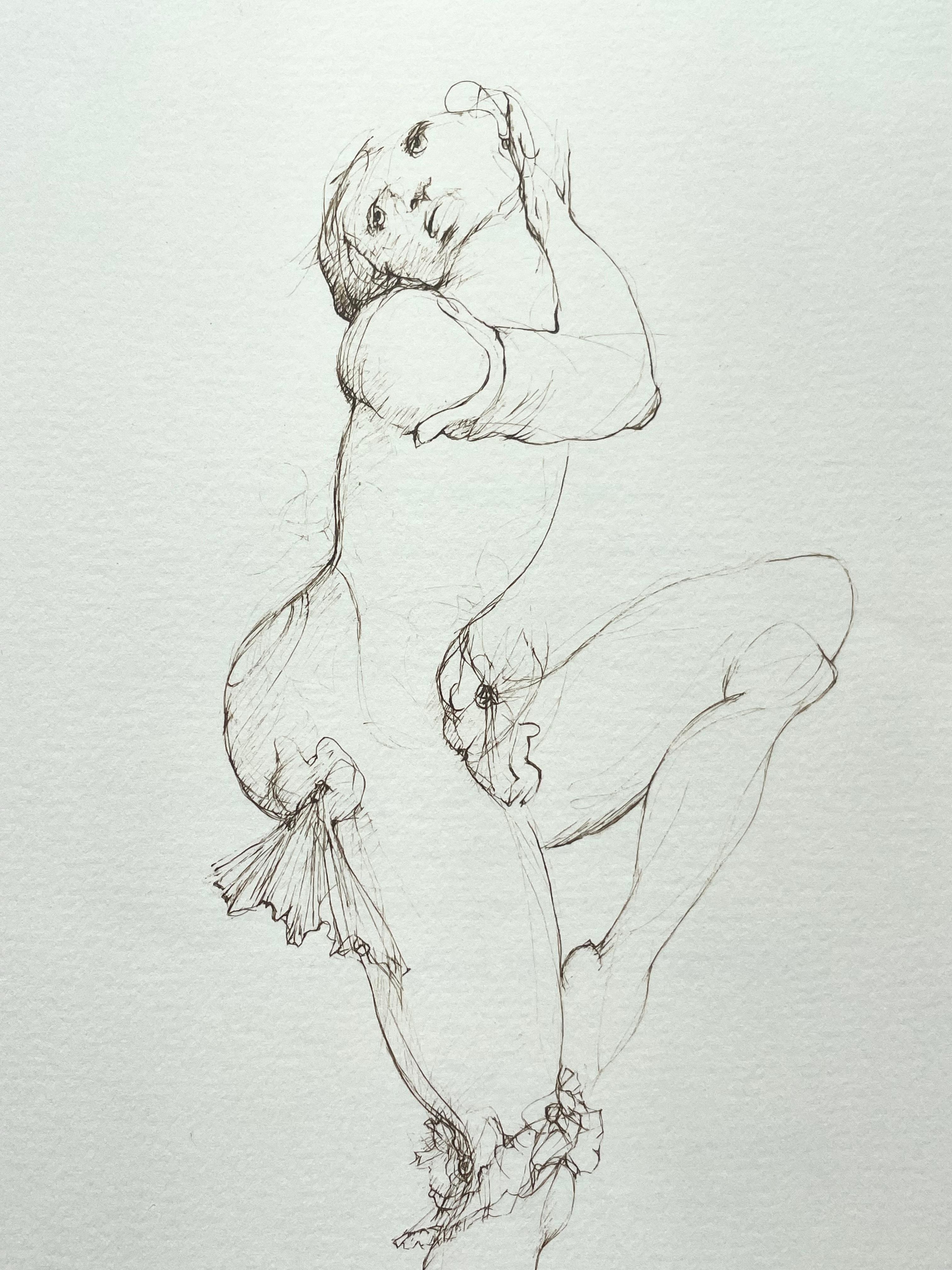 Leonor Fini, rare lithograph on Arches paper, circa 1980 For Sale 4