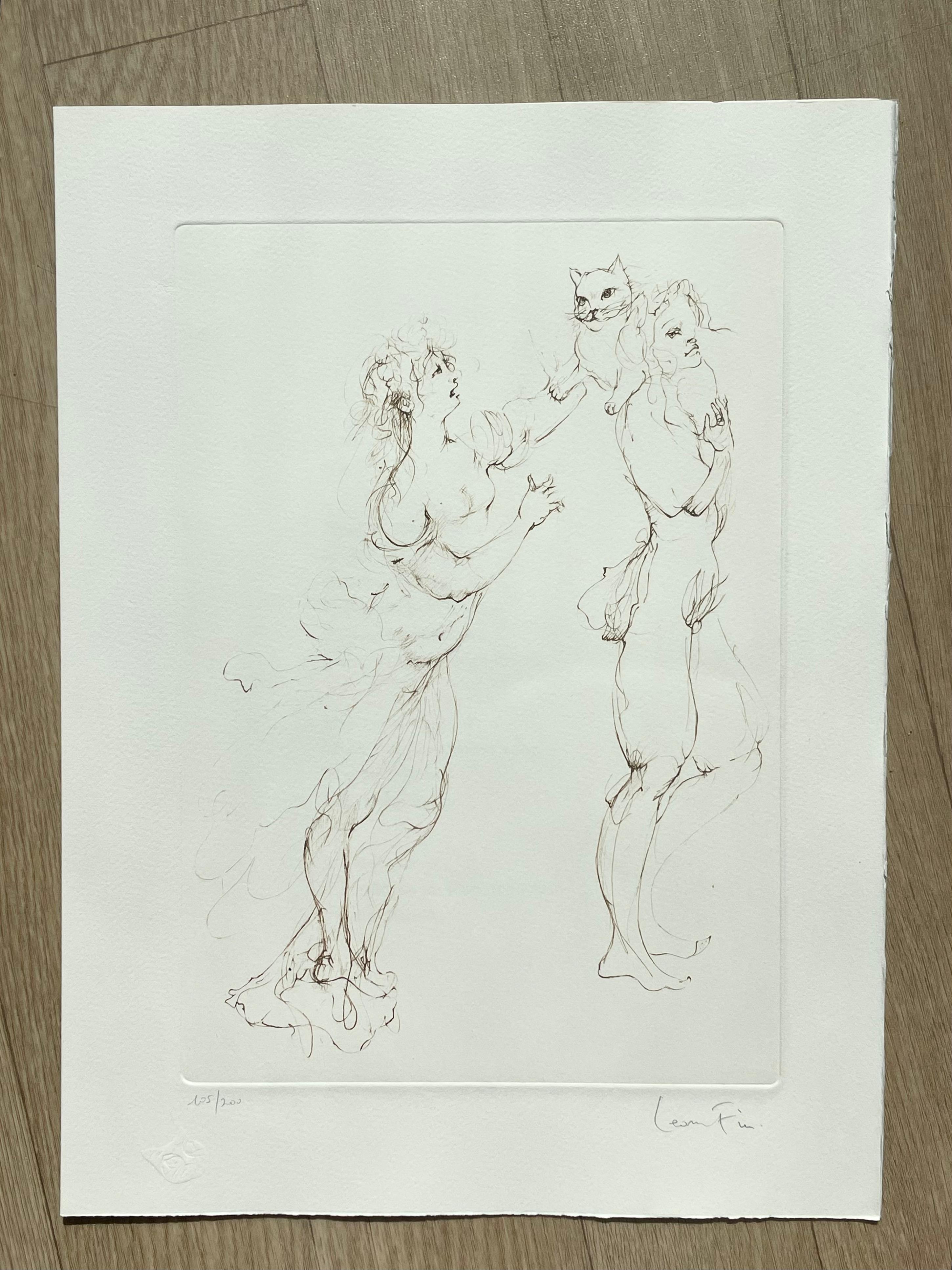 Leonor Fini, rare lithograph on Arches paper, circa 1980