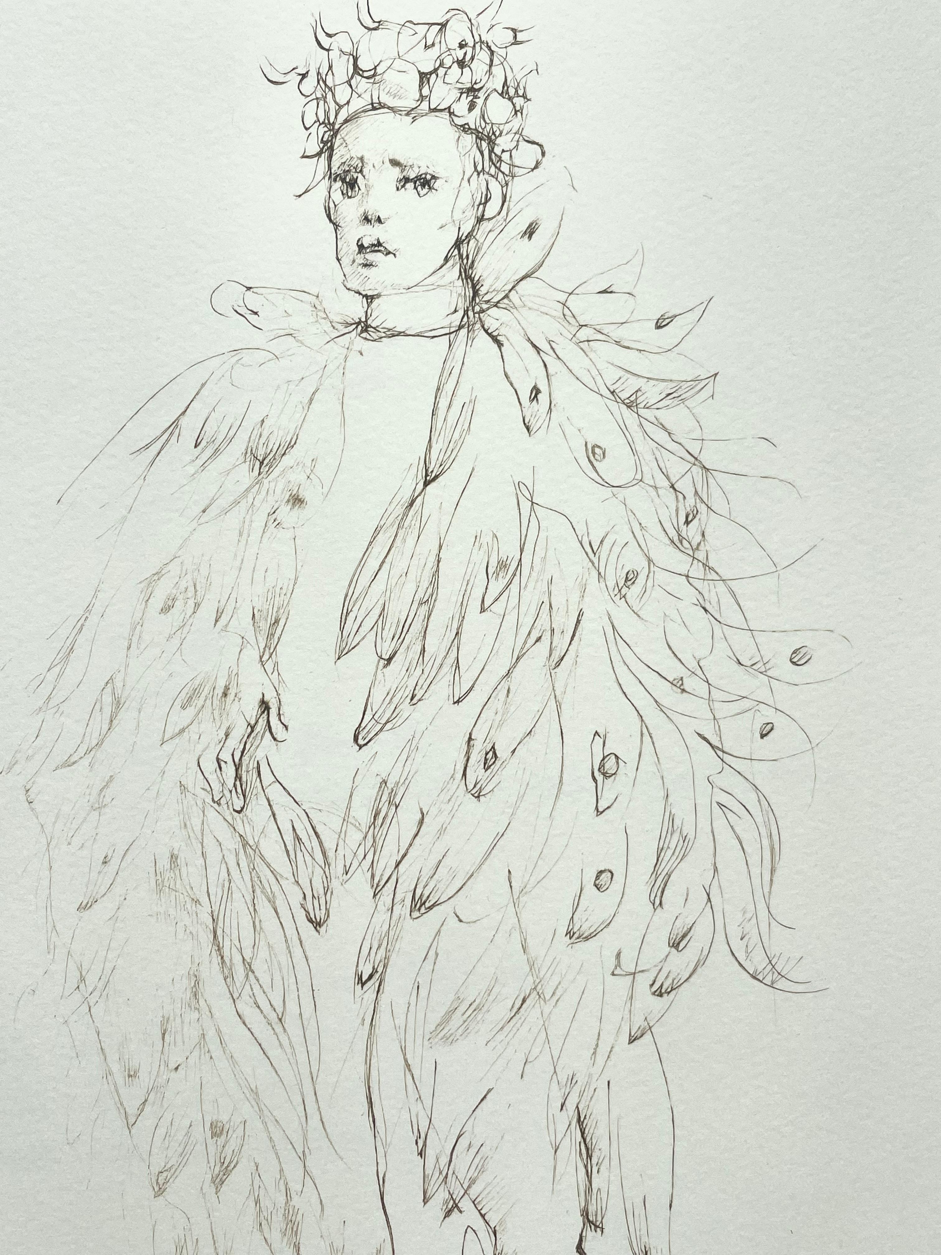 Leonor Fini, rare lithograph on Arches paper, circa 1980