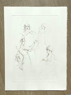 Leonor Fini, rara litografía sobre papel Arches, hacia 1980