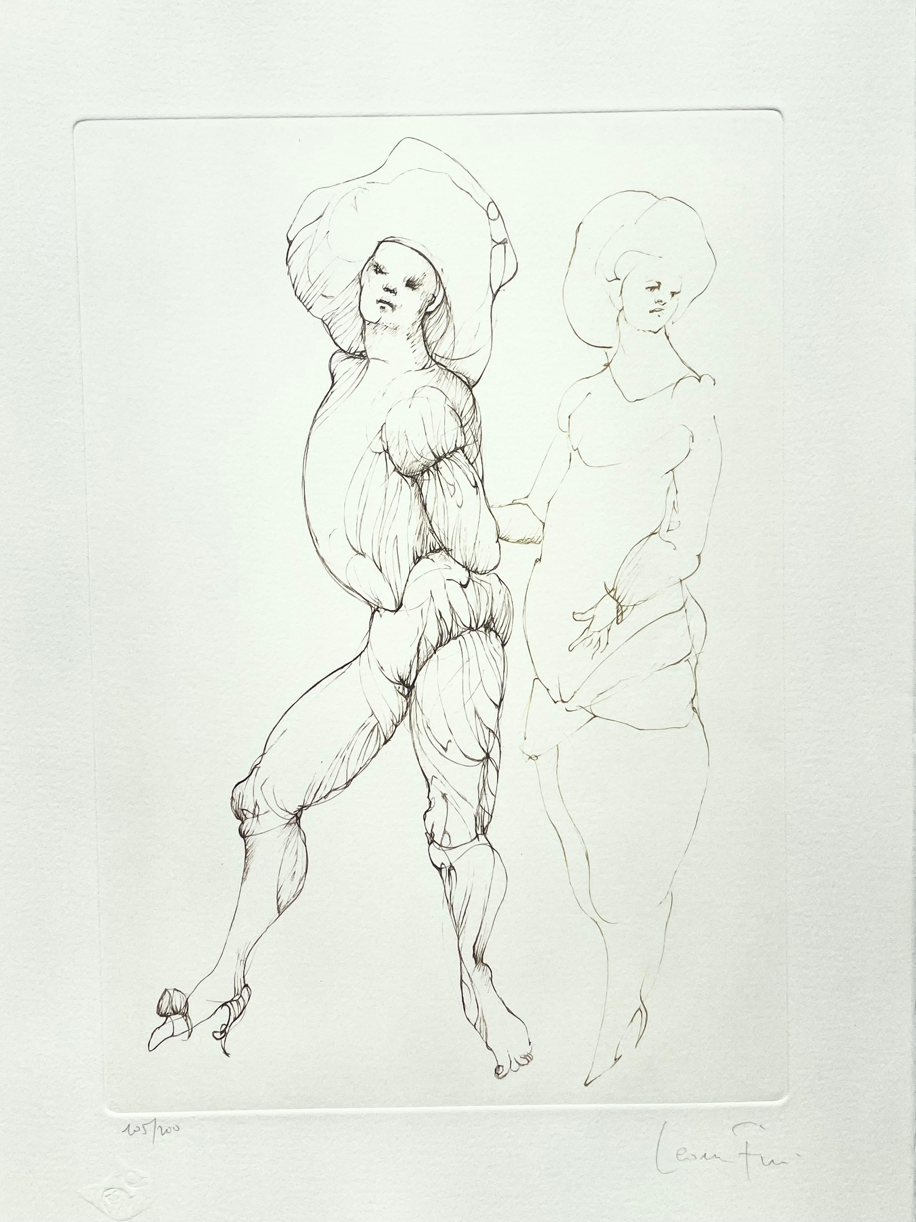 Leonor Fini, rare lithograph on Arches paper, circa 1980