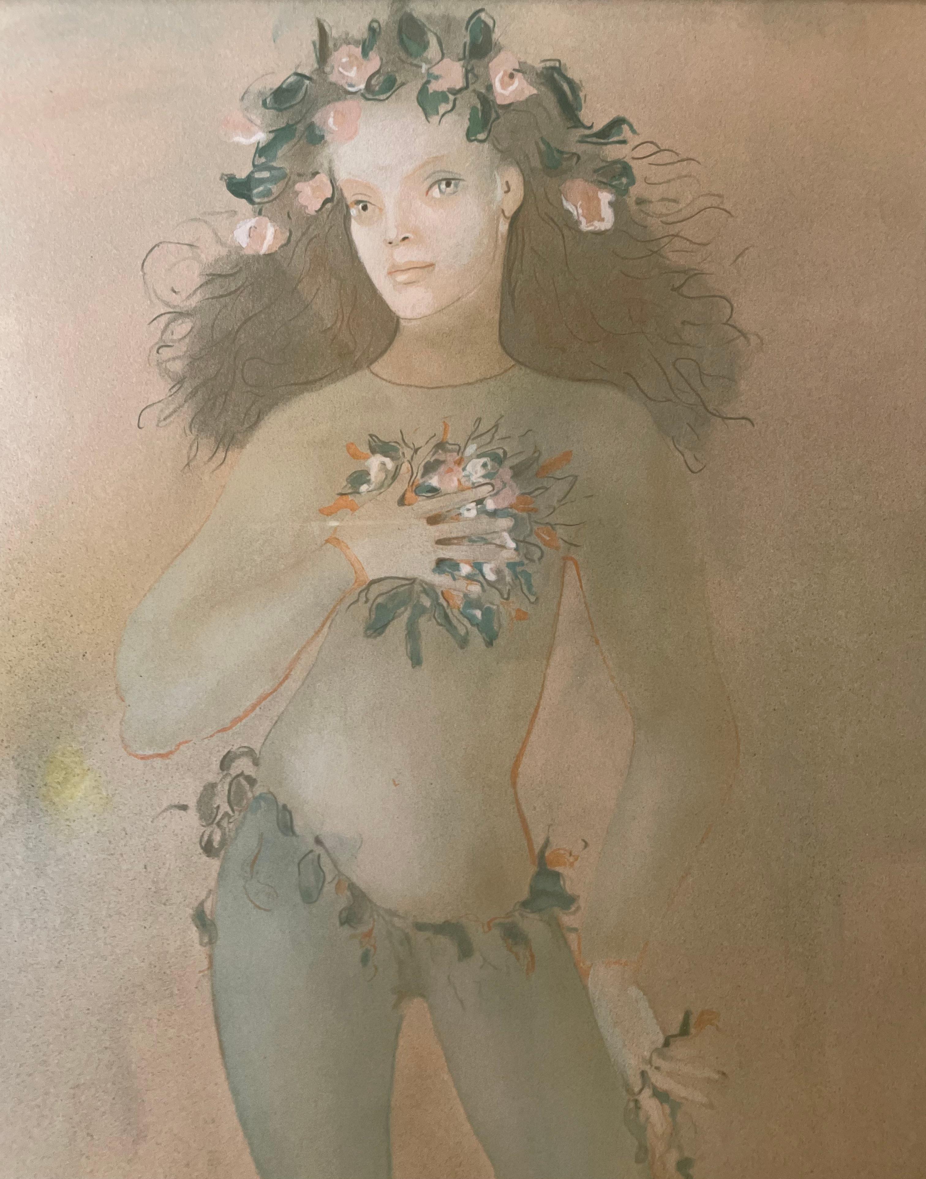 Leonor Fini, rara litografía original sobre papel, hacia 1970 en venta 1