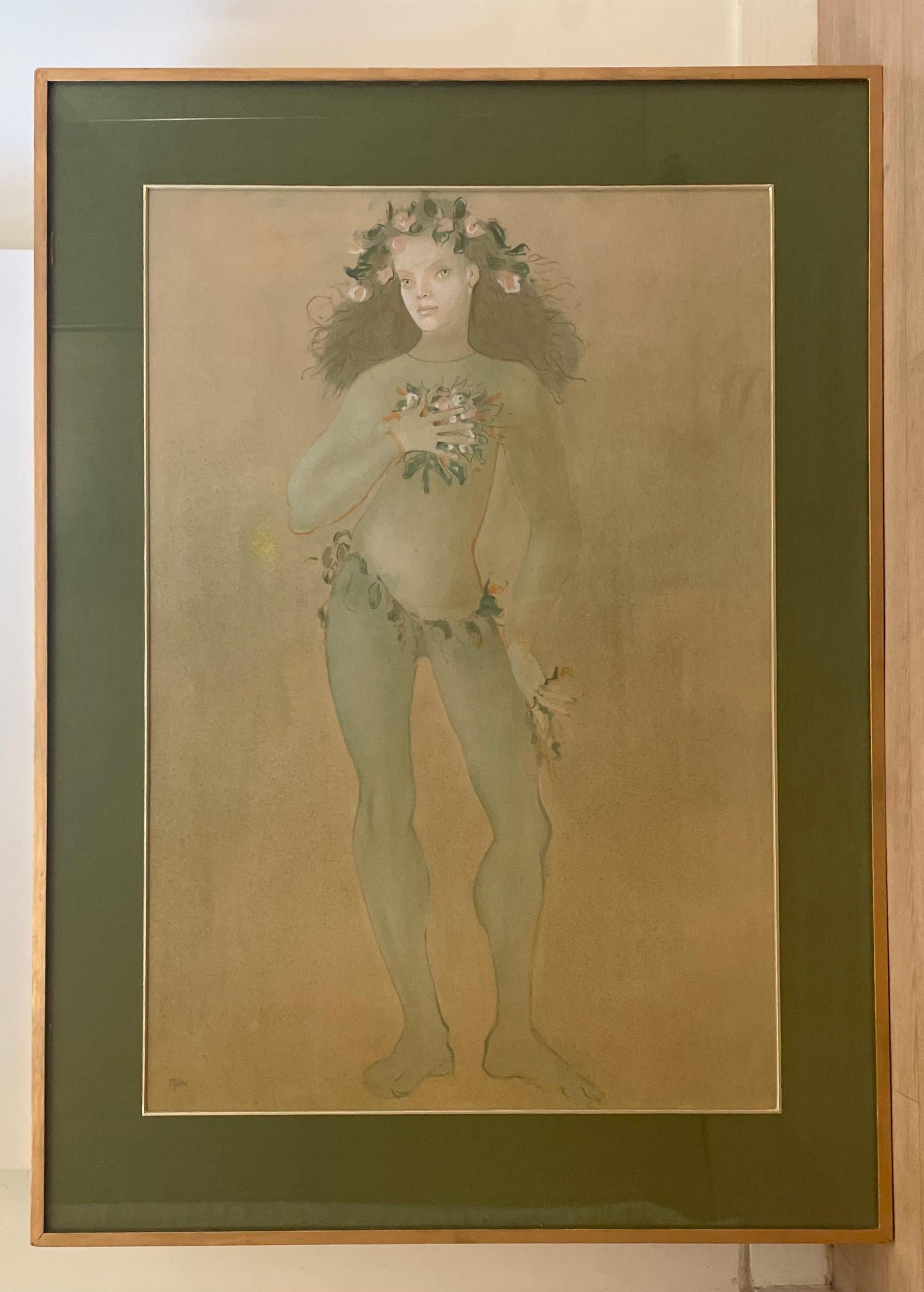 Leonor Fini, rara litografía original sobre papel, hacia 1970 en venta 3