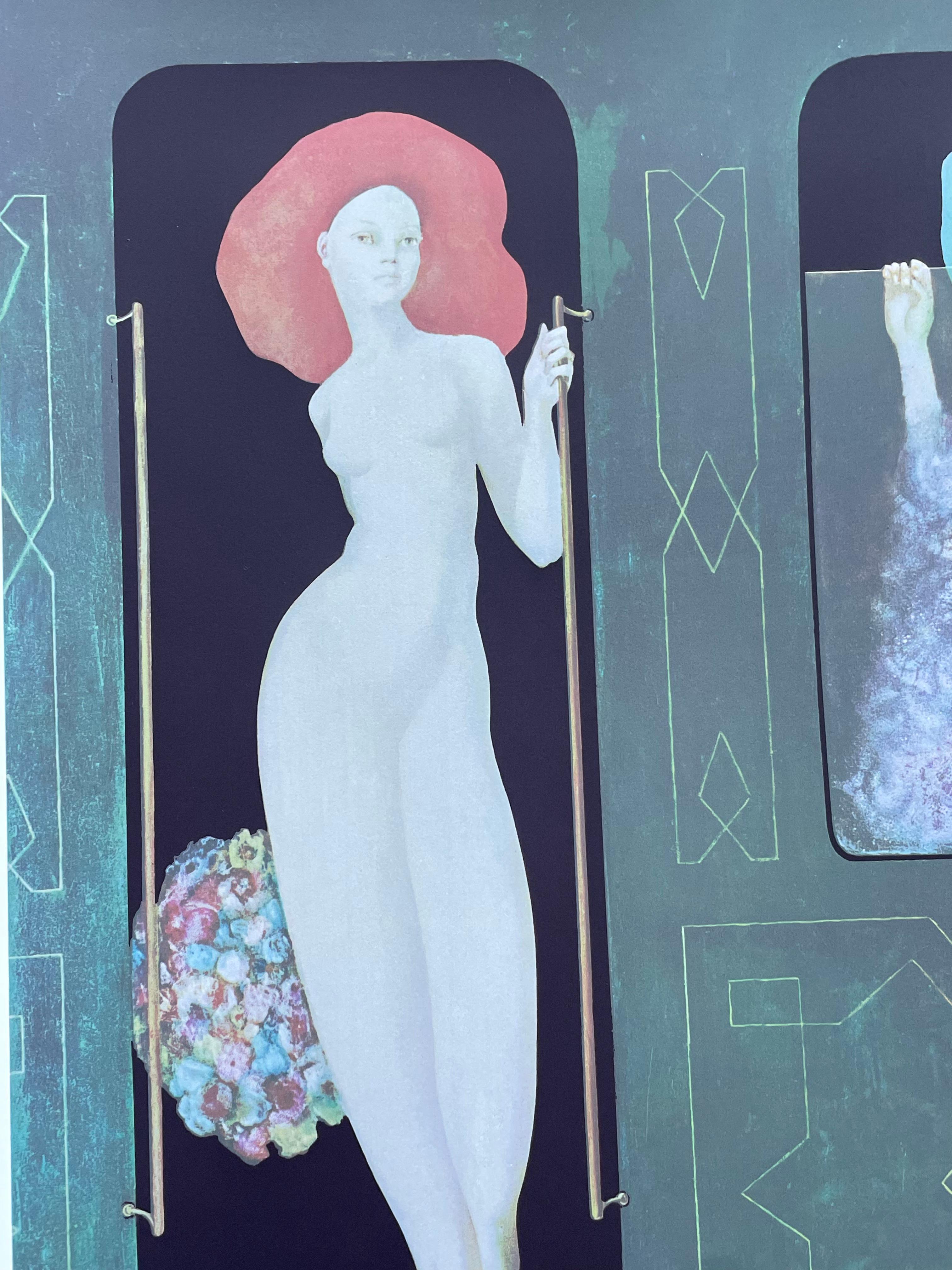 Leonor Fini, rara serigrafía original sobre papel Rives, hacia 1970 en venta 1