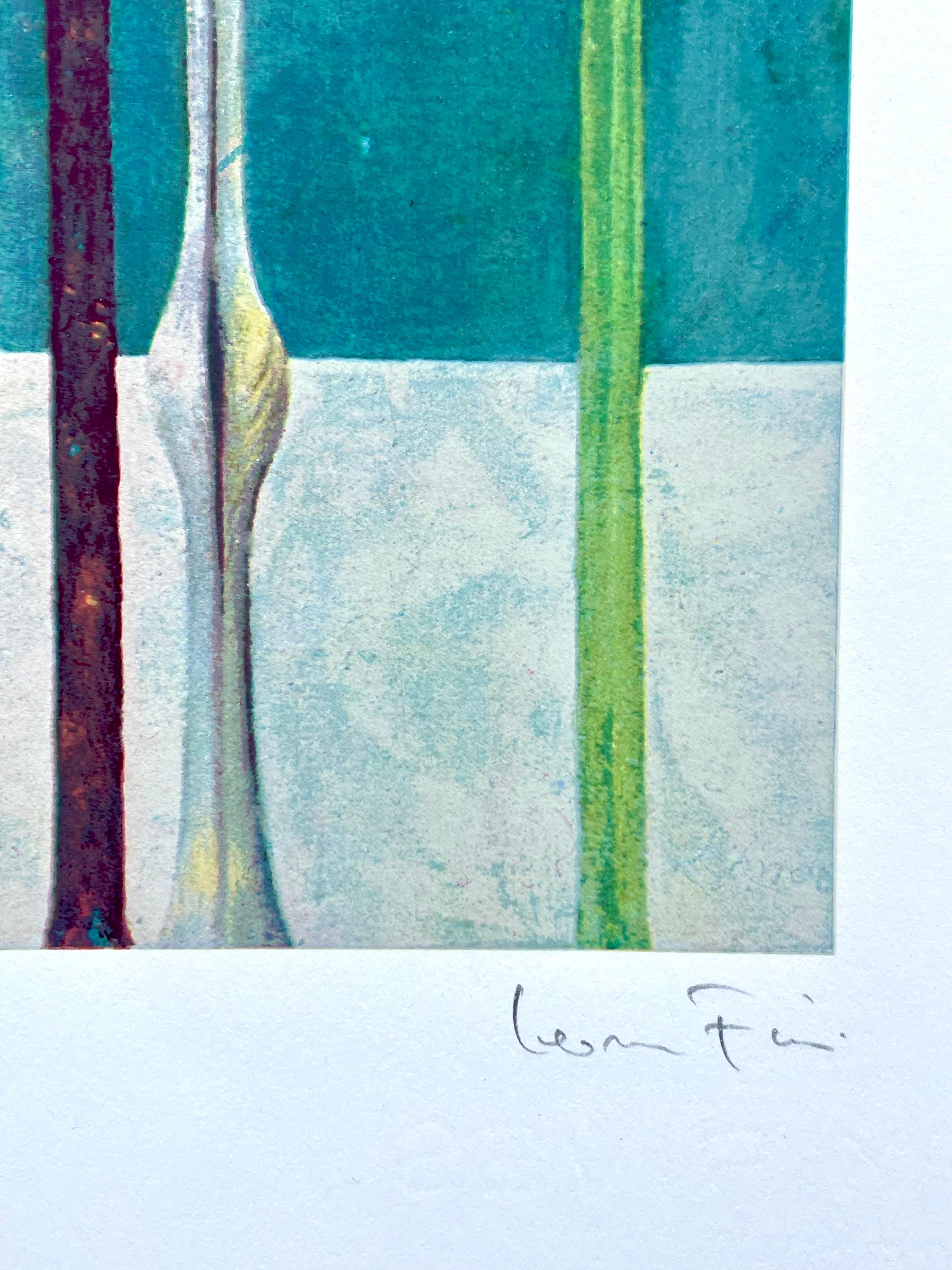 Leonor Fini, rara serigrafía original sobre papel Rives, hacia 1970 en venta 4