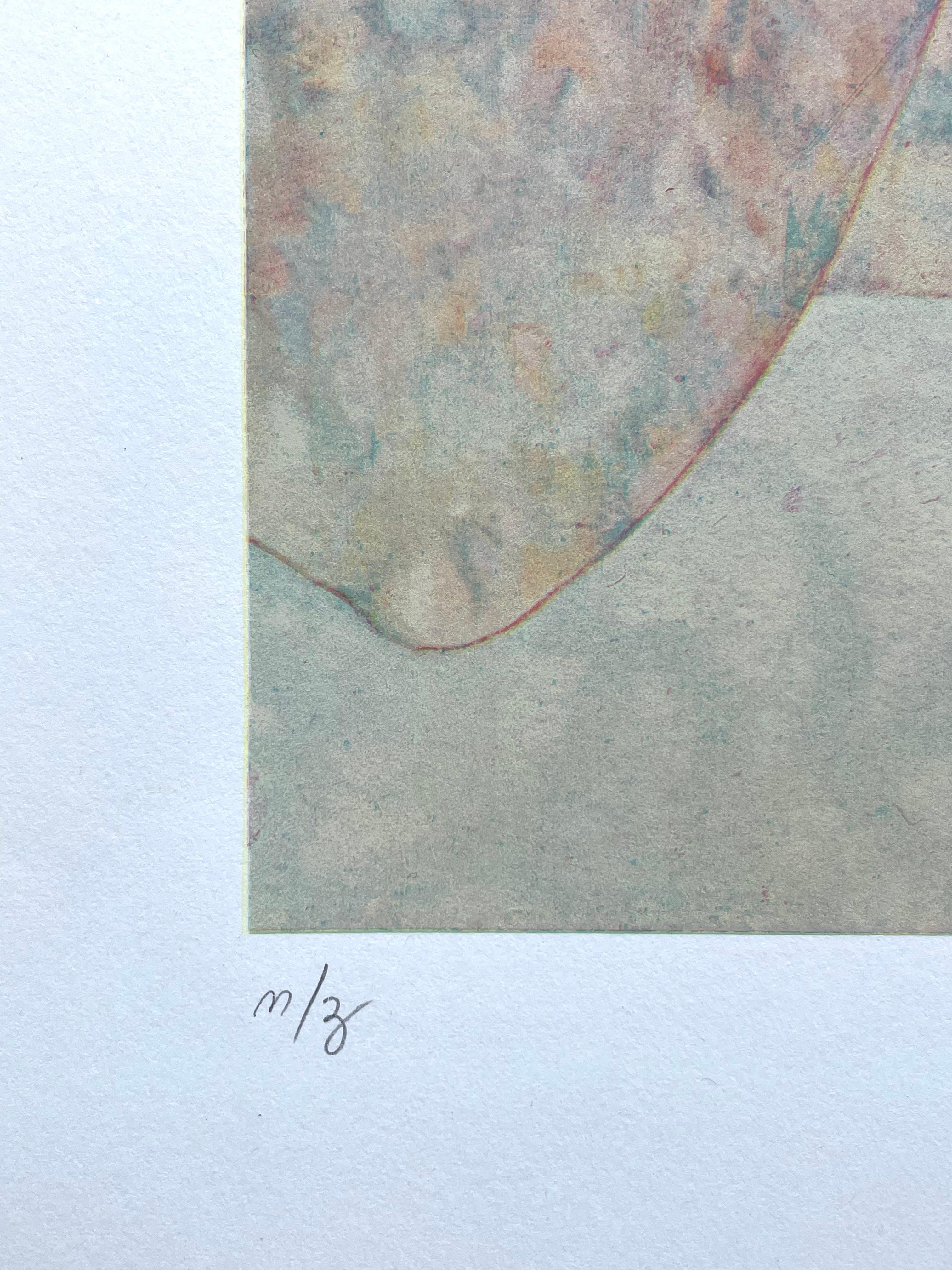 Leonor Fini, rara serigrafía original sobre papel Rives, hacia 1970 en venta 5