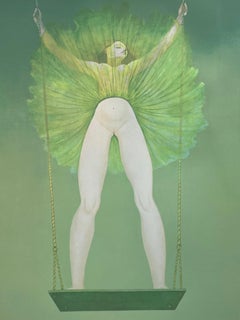Leonor Fini, rara serigrafia originale su carta Rives, circa 1970