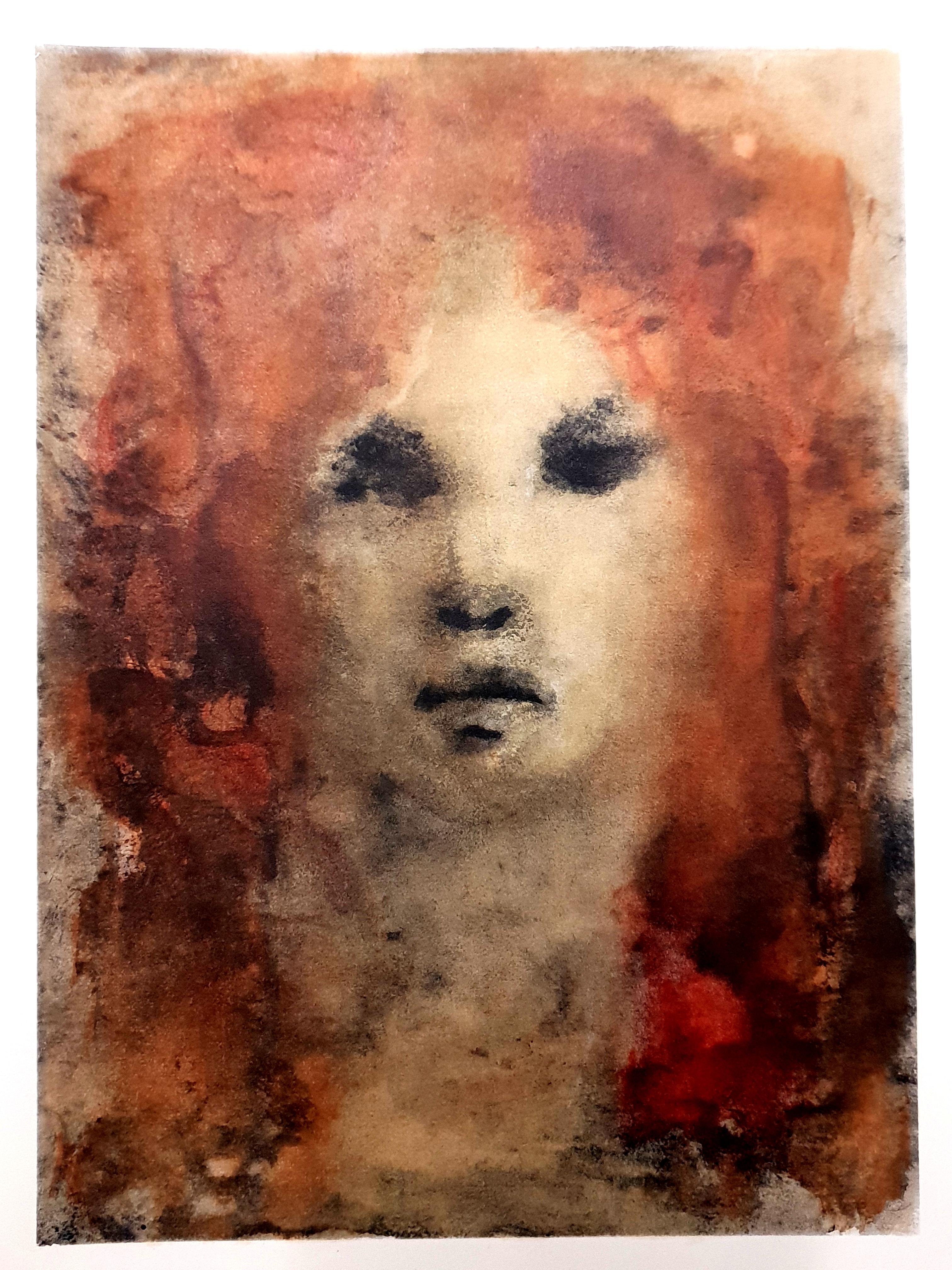 Leonor Fini - Capelli rossi - Litografia originale in vendita 2