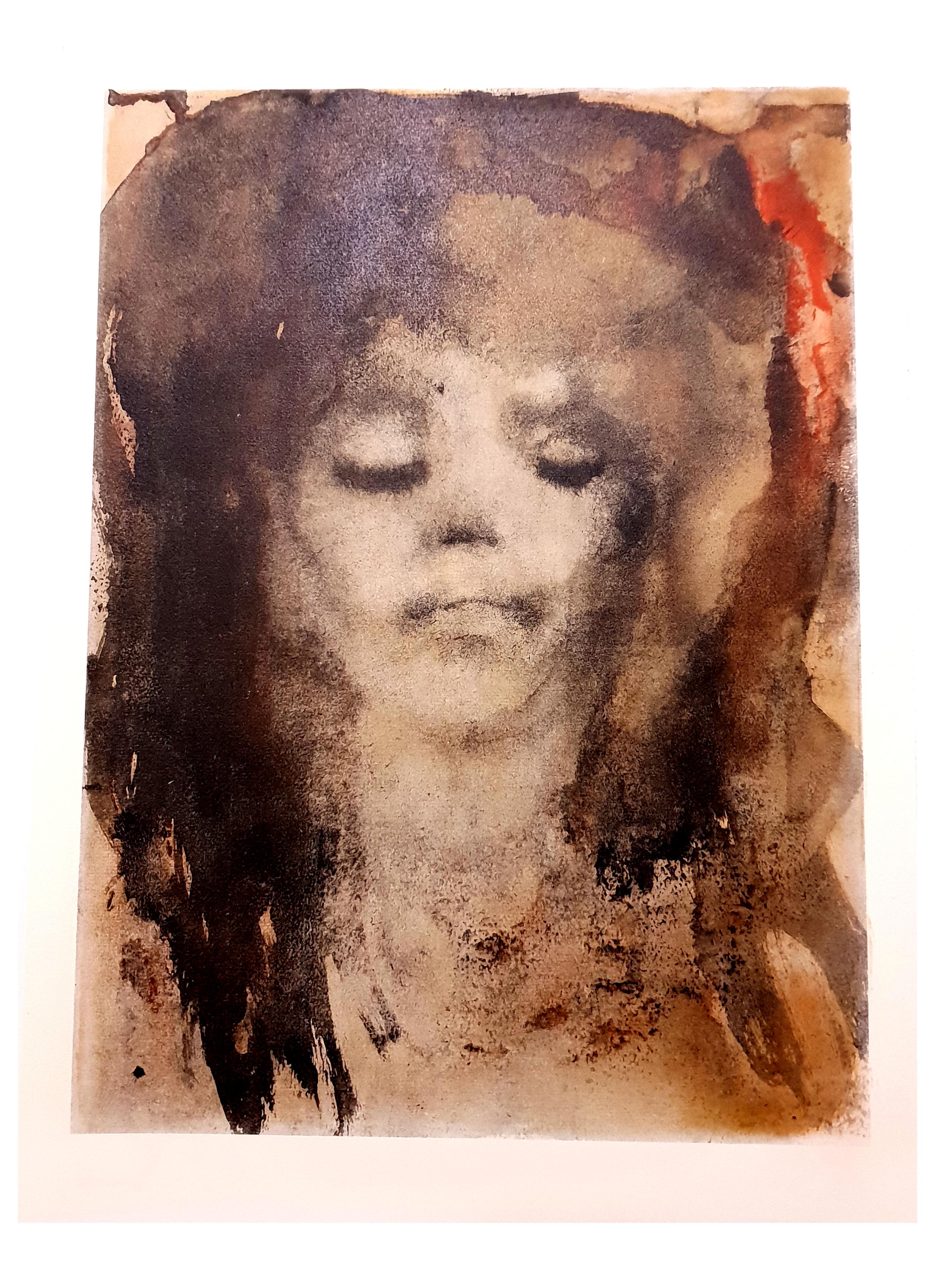 Leonor Fini - Red-Haired Girl - Original Lithograph For Sale 1