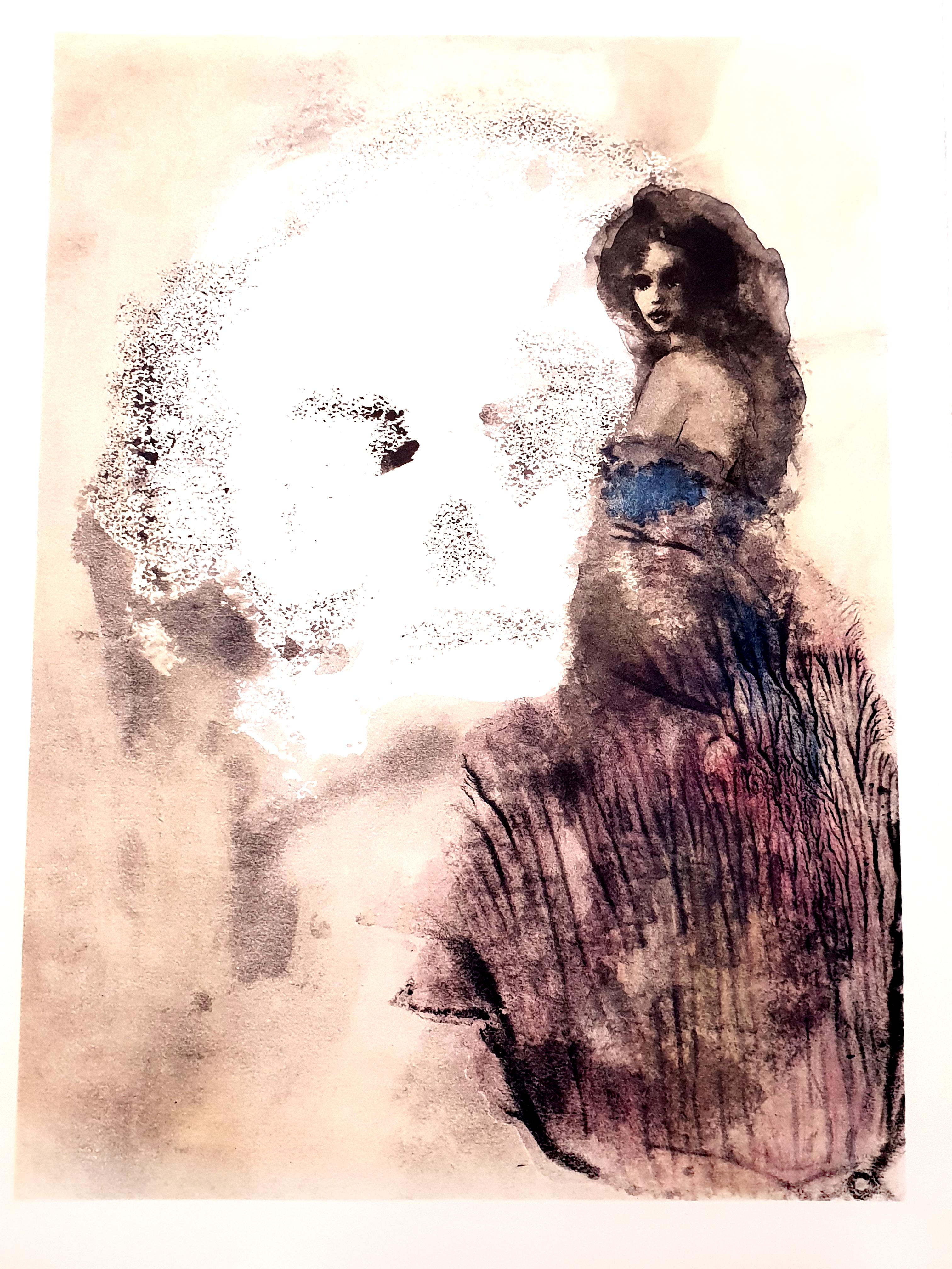 Leonor Fini - Road to Death - Original Lithograph For Sale 1
