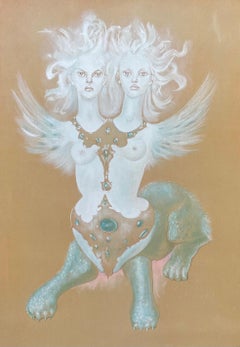 Leonor Fini – Sphinge surréaliste (rare lithographie)