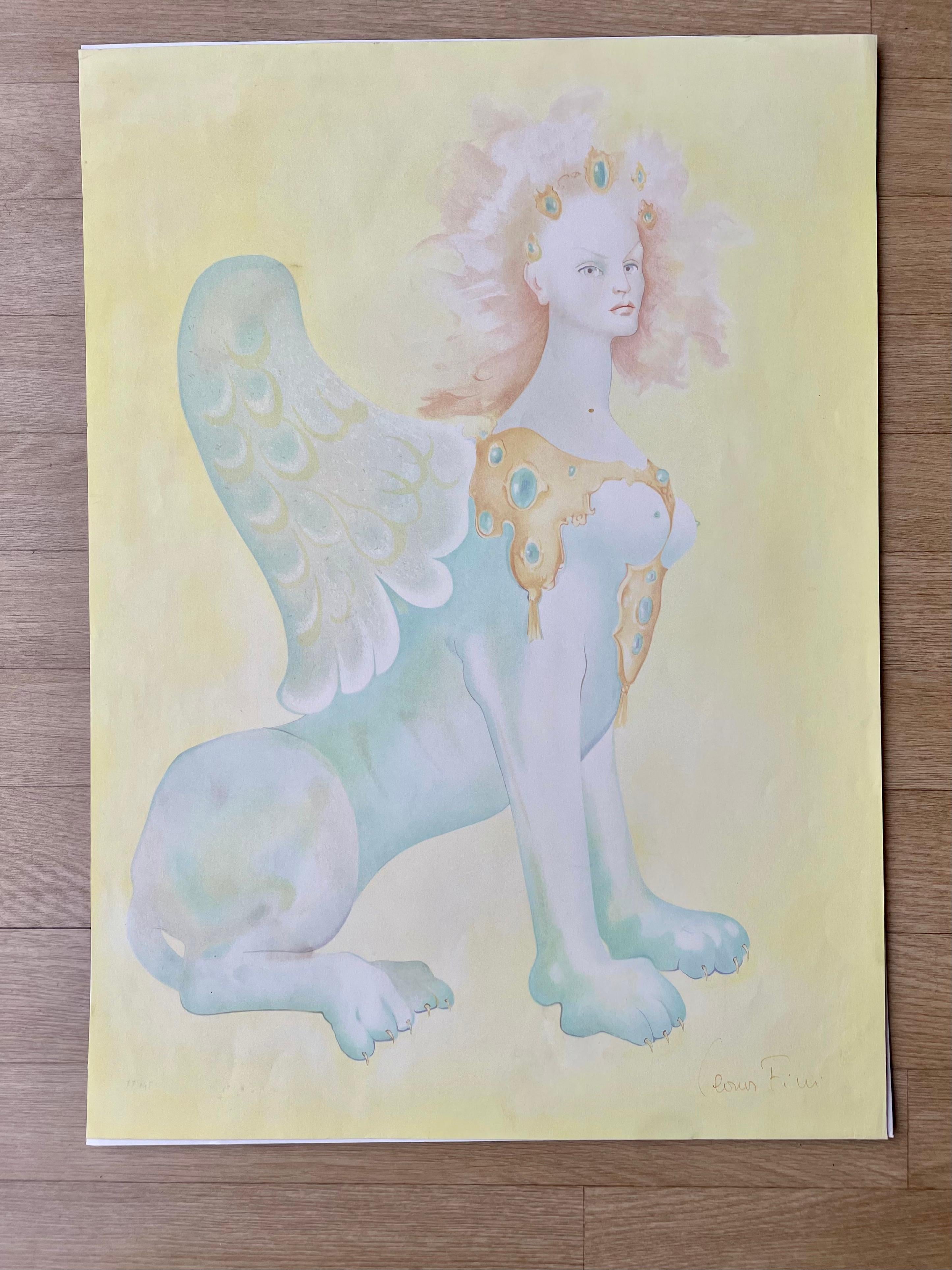 Leonor Fini, Sphinx Ariene, rare handsigned print For Sale 1
