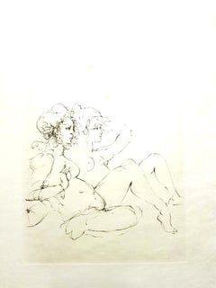 Leonor Fini - Portraits surréalistes - Lithographie originale signée à la main