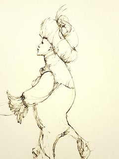 Leonor Fini – Der Schilfrohr – Original handsignierte Lithographie