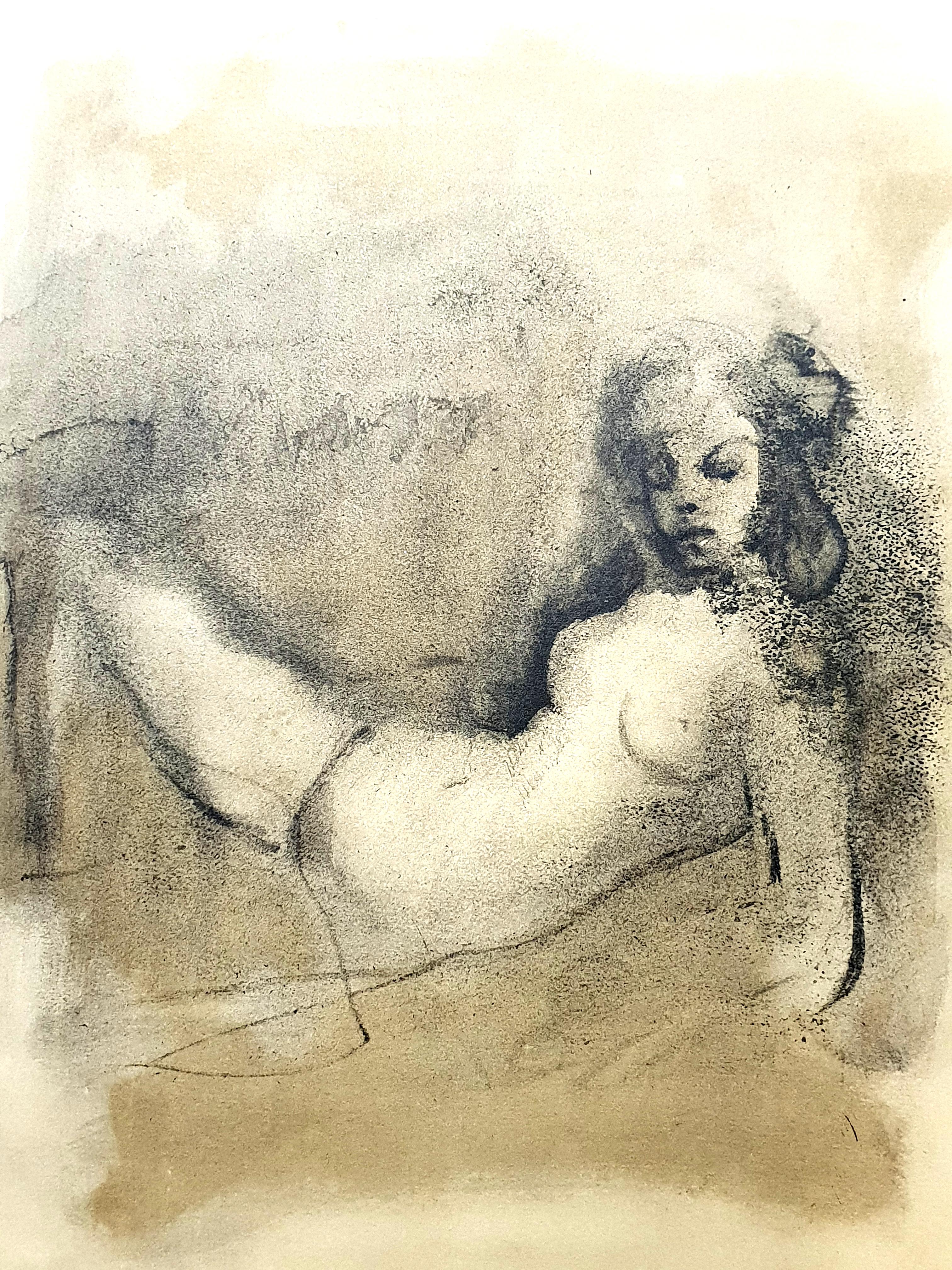 Leonor Fini - Thinking - Original Lithograph For Sale 1