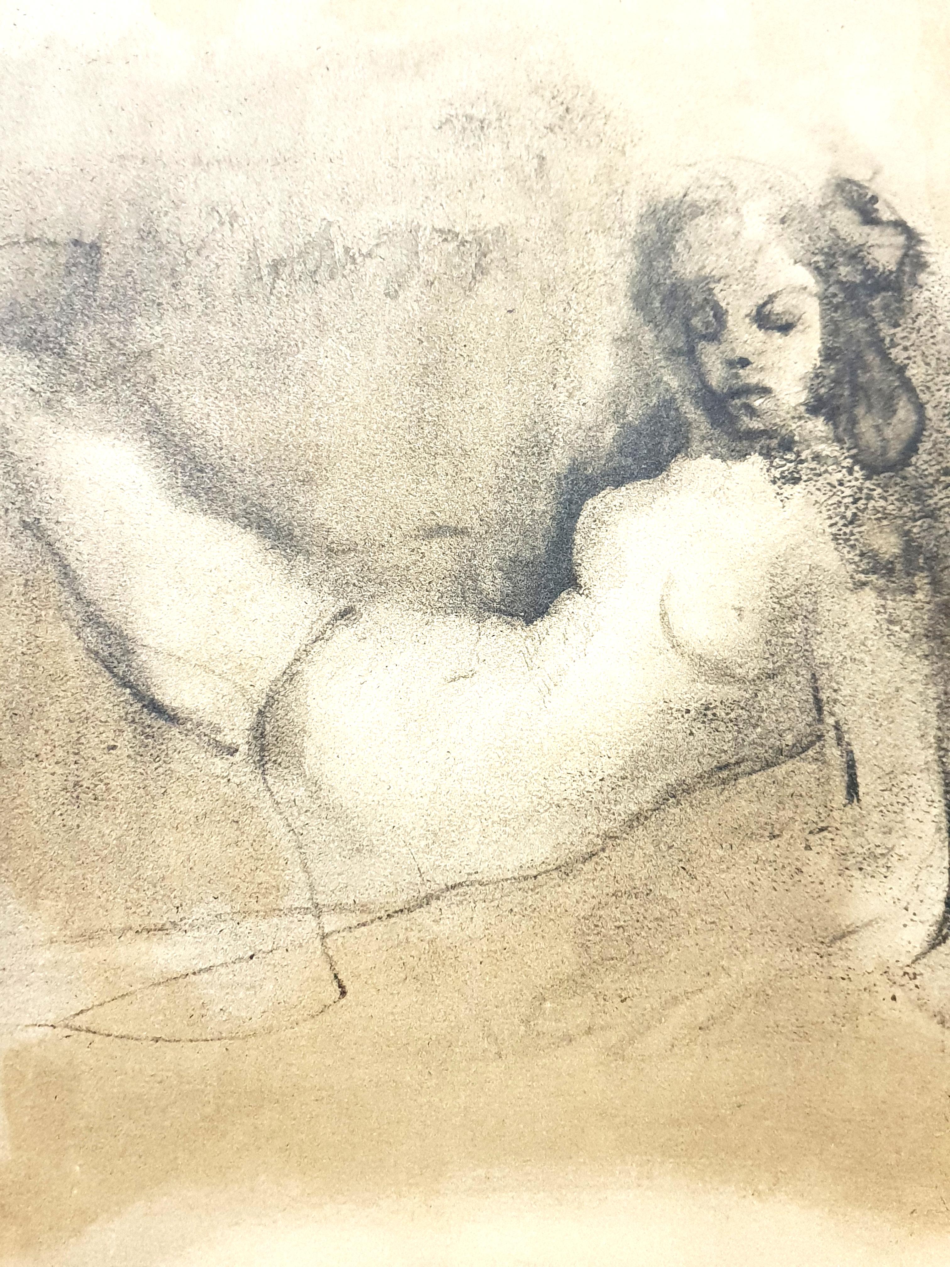 Leonor Fini - Thinking - Original Lithograph For Sale 3