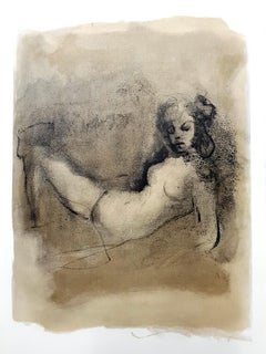 Original Lithographie "Thing - Thinking" von Leonor Fini